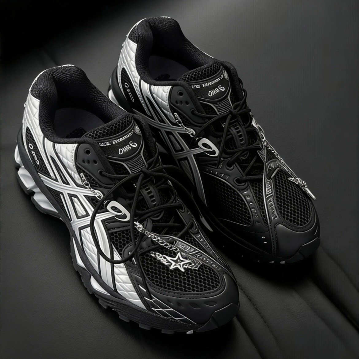 【代購】ASICS GEL-Nimbus 10.1 黑銀機能跑鞋｜高緩震支撐 未來感百搭 低幫休閒運動鞋 男女同款｜液態黑銀