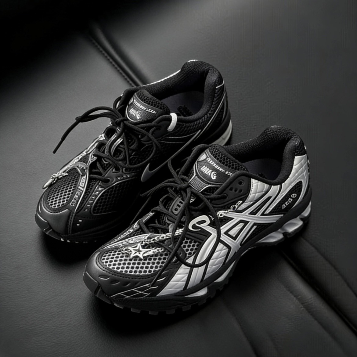 【代購】ASICS GEL-Nimbus 10.1 黑銀機能跑鞋｜高緩震支撐 未來感百搭 低幫休閒運動鞋 男女同款｜液態黑銀