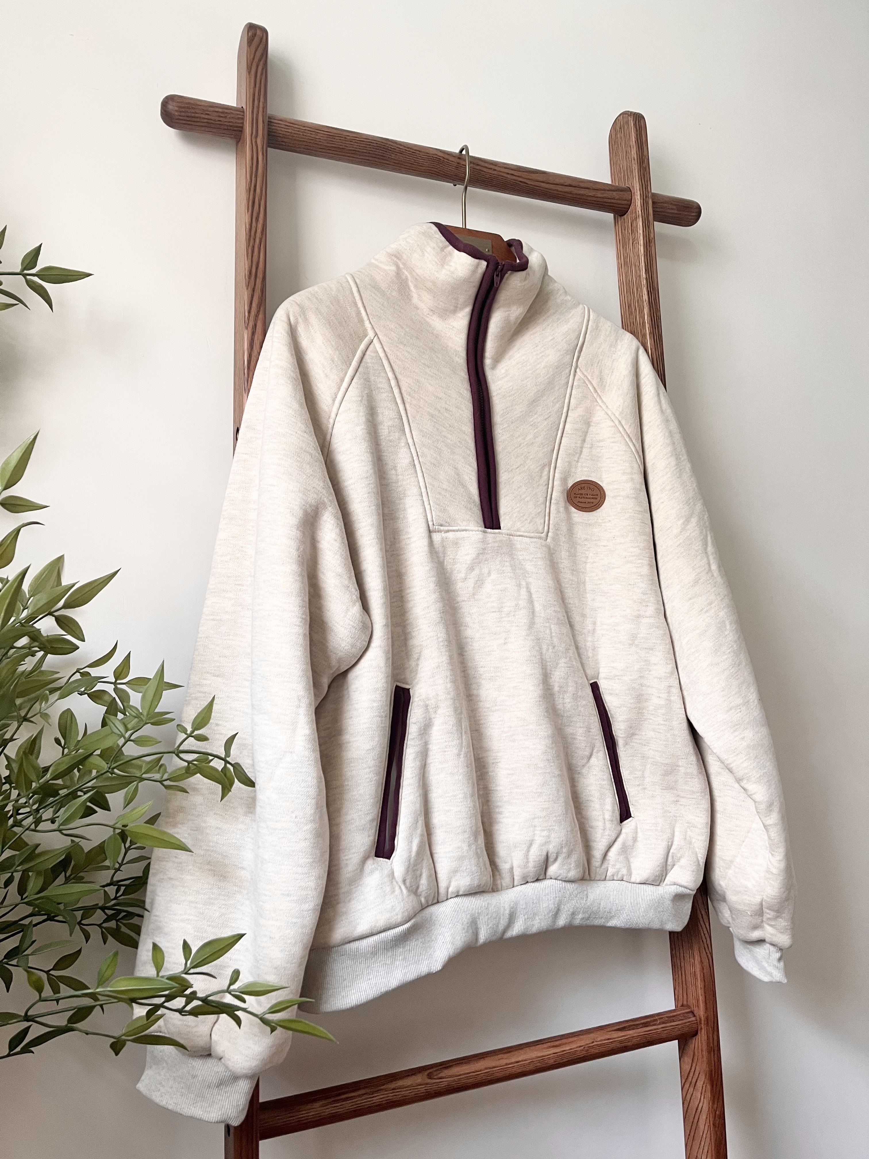 🌿企領內毛毛衛衣