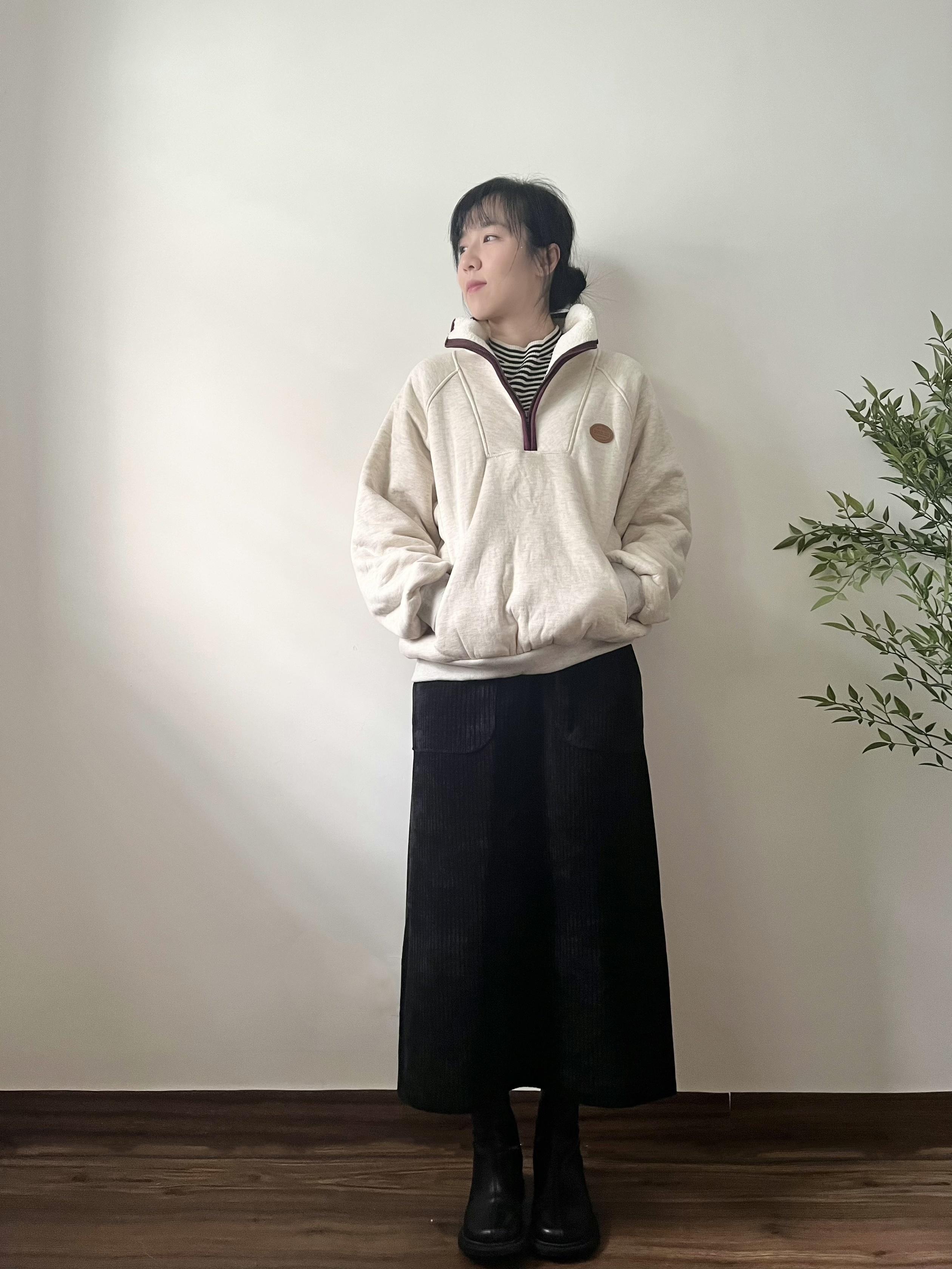 🌿企領內毛毛衛衣