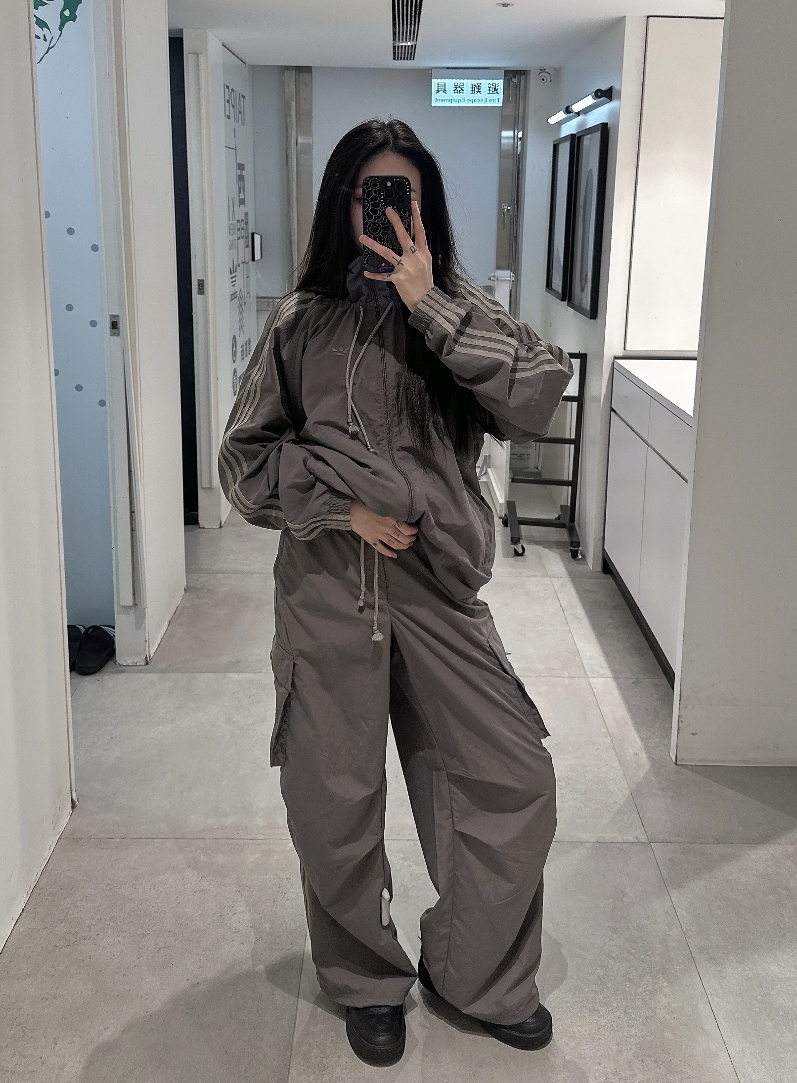 ADIDAS ORIGINALS 抽繩雙拉鍊套裝