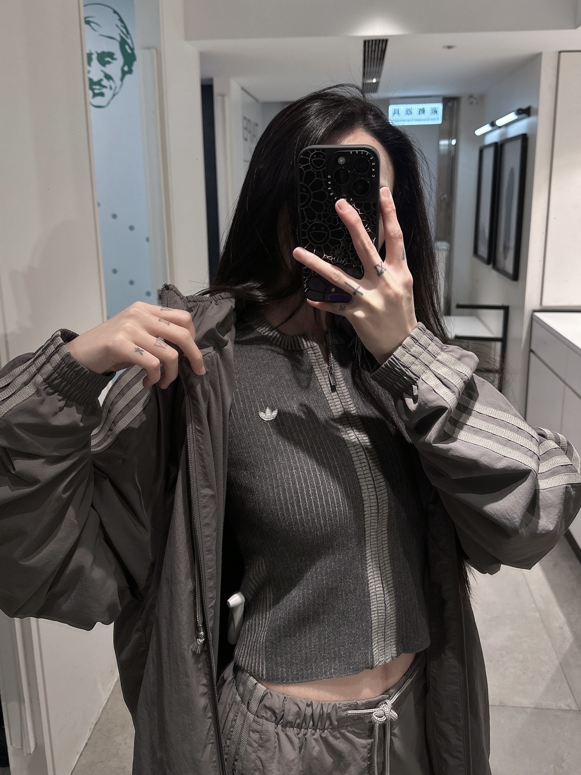 ADIDAS ORIGINALS 抽繩雙拉鍊套裝