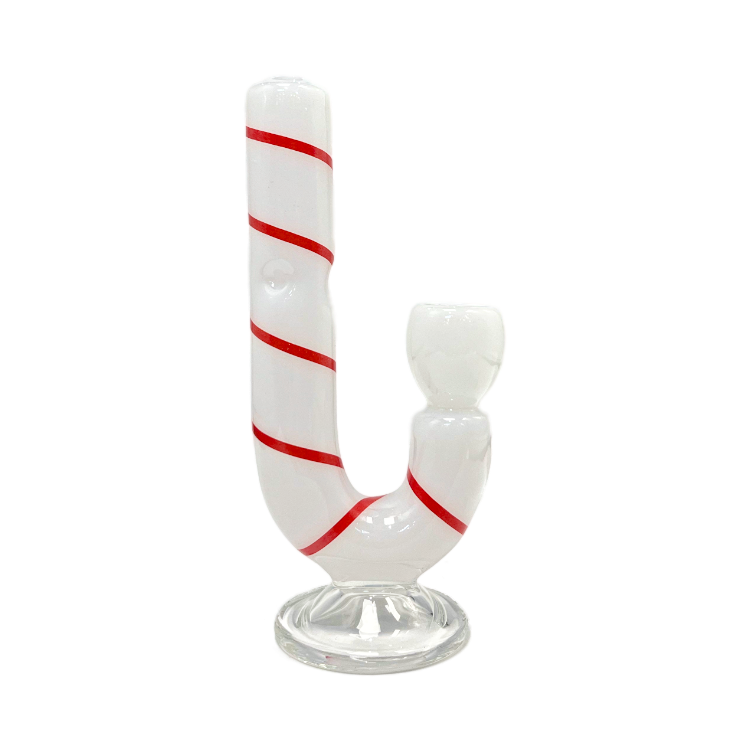 Candy Cane Glass Pipe 拐杖糖玻璃煙斗