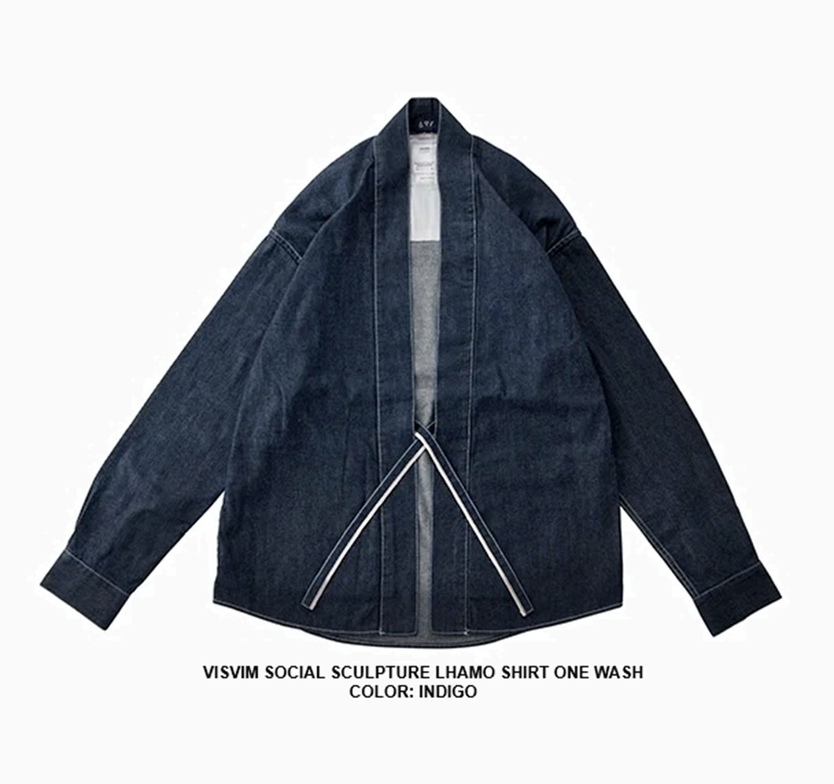 LAST PCS: VISVIM SOCIAL SCULPTURE LHAMO SHIRT ONE WASH - INDIGO SIZE 4 PRE ORDER ITEM (預訂中)