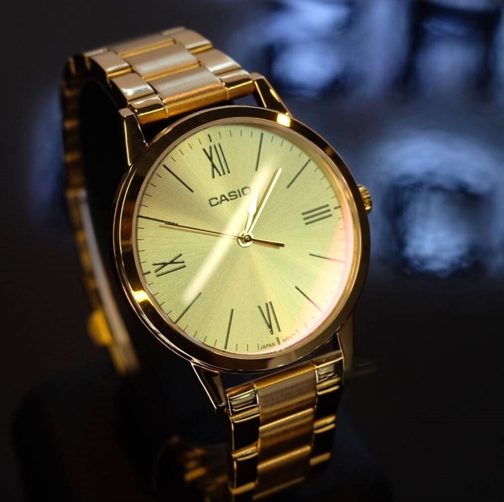 【ASIO 卡西歐】金屬色 流線型 卓絕復古 精緻時尚 羅馬數字 腕錶 手錶 MTP-E600G-9B