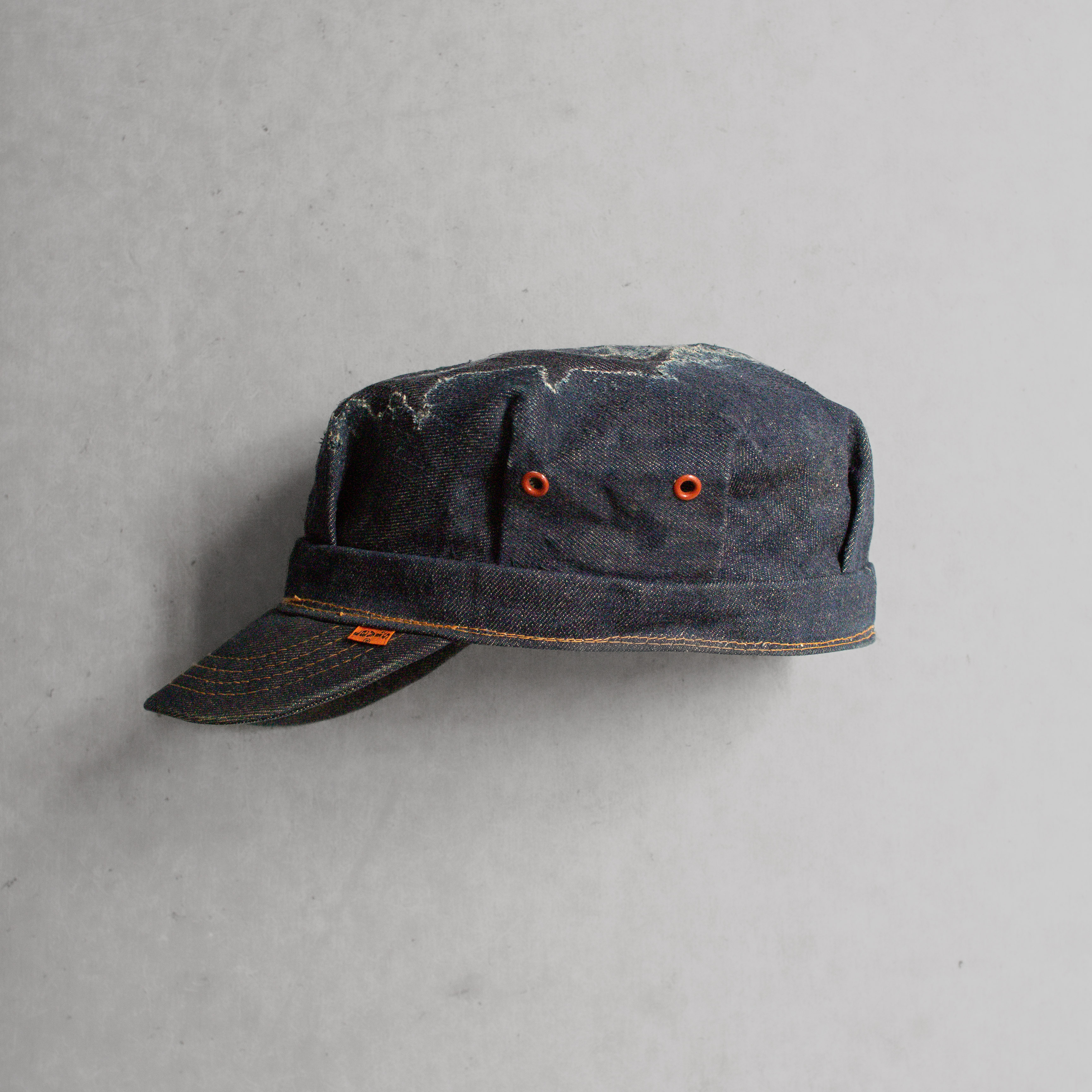 70S LEVIS DENIM ENGINEER HAT 美國 原色 丹寧 補丁 工程師 工作帽