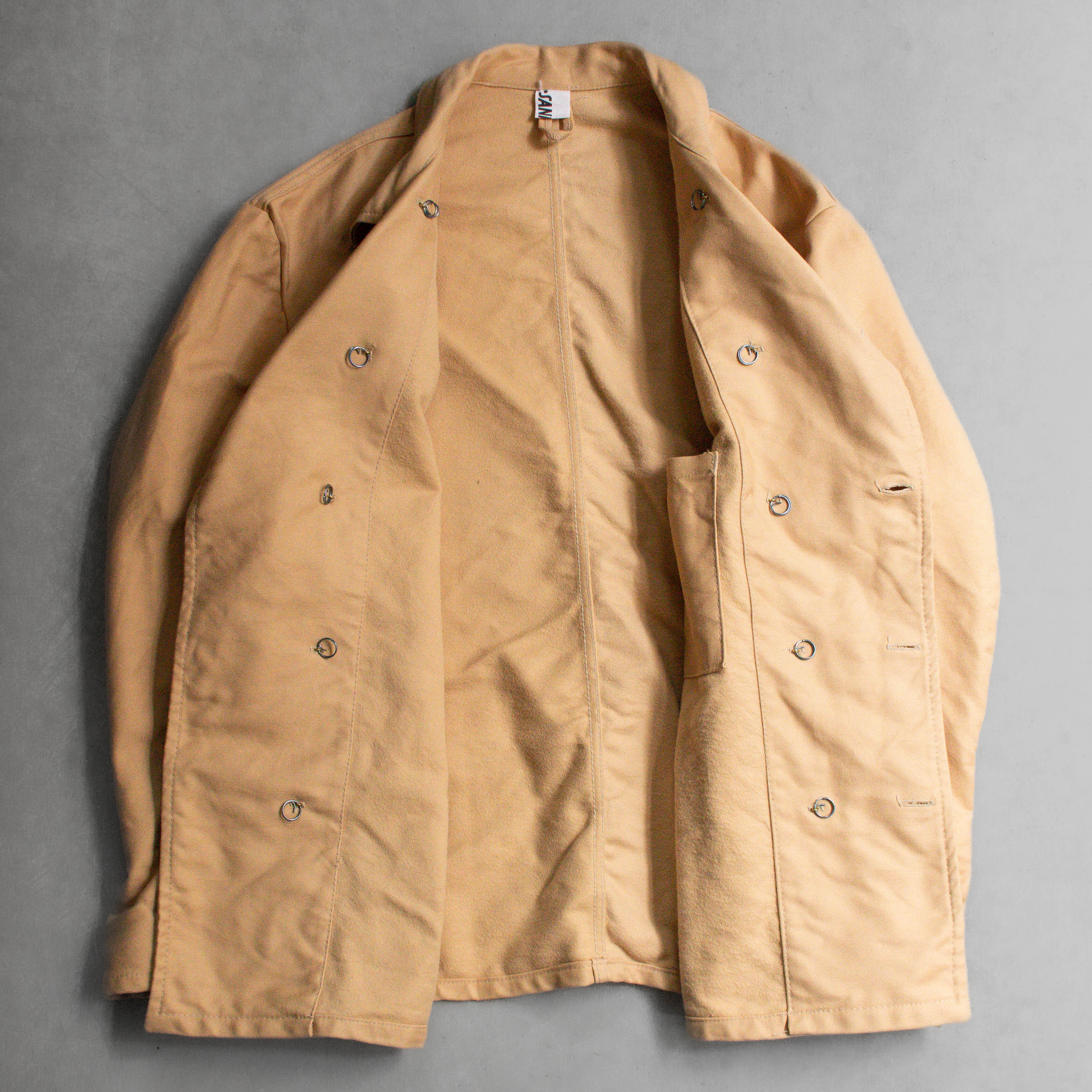 60S GERMAN DOUBLE BREASTED WORK JACKET 德國 雙排扣 卡其 工作外套