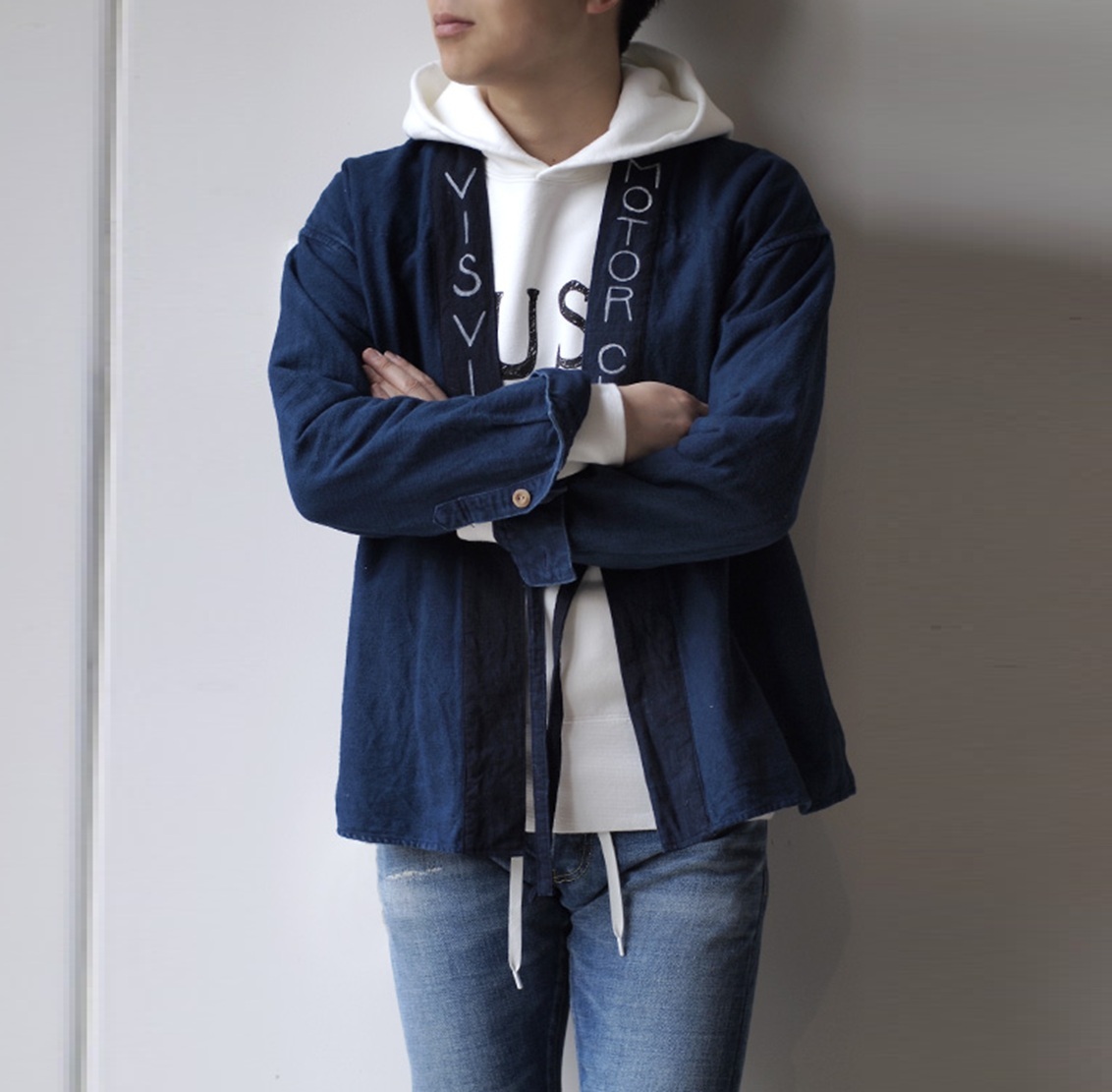 LAST PCS: VISVIM LHAMO SHIRT MOTOR CLUB - INDIGO SIZE 2 PRE ORDER ITEM (預訂中)