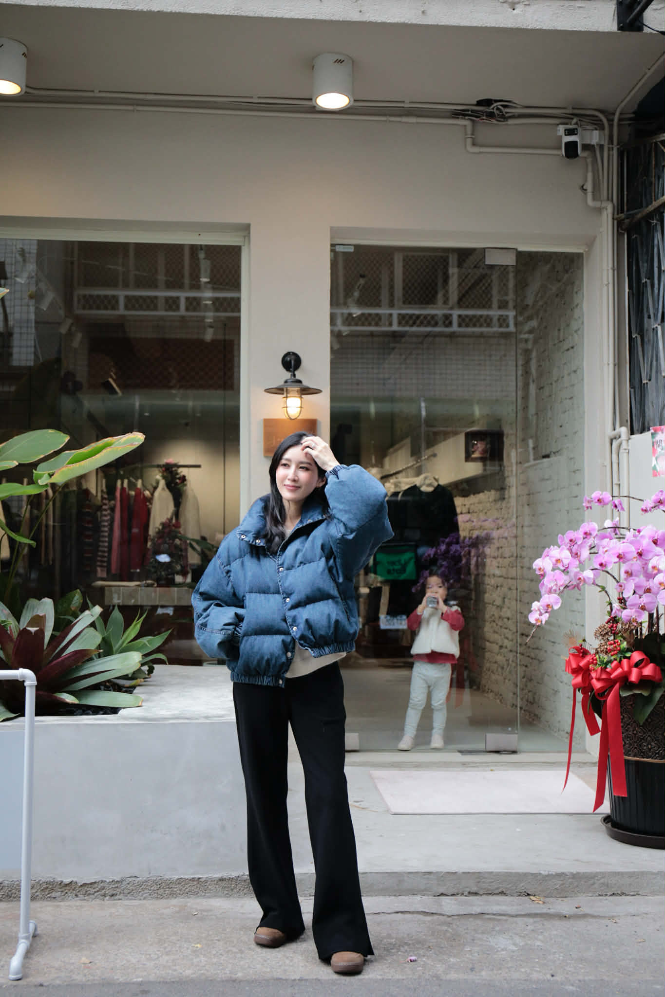 FN33 小香風單寧羽絨外套（預計 2/7 到貨）