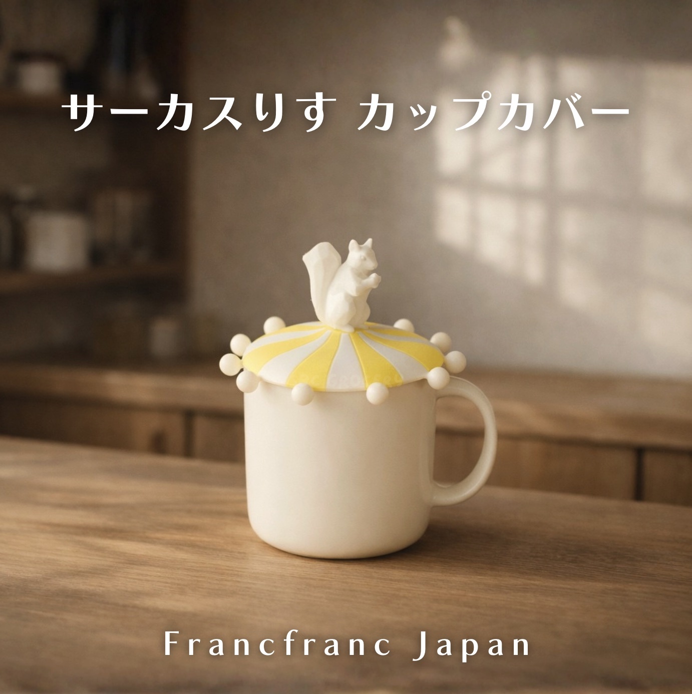 【24H出貨】日本𝗙𝗿𝗮𝗻𝗰𝗳𝗿𝗮𝗻𝗰 馬戲團松鼠杯蓋