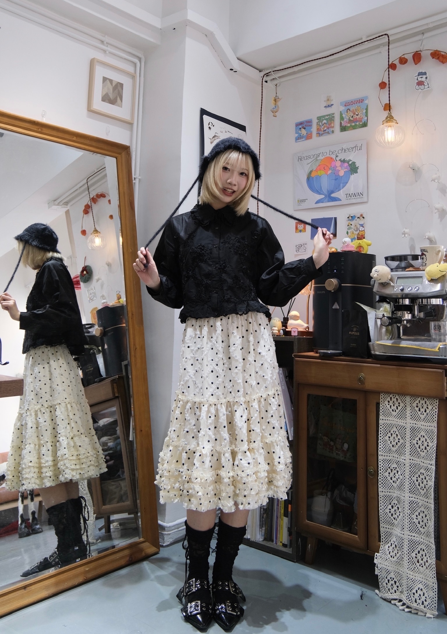 娃娃精緻花紋恤衫