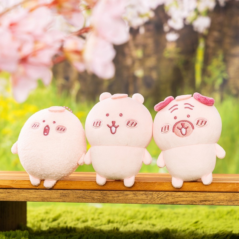 預訂｜白熊 & 八哥 & 可樂餅 櫻花色公仔吊飾