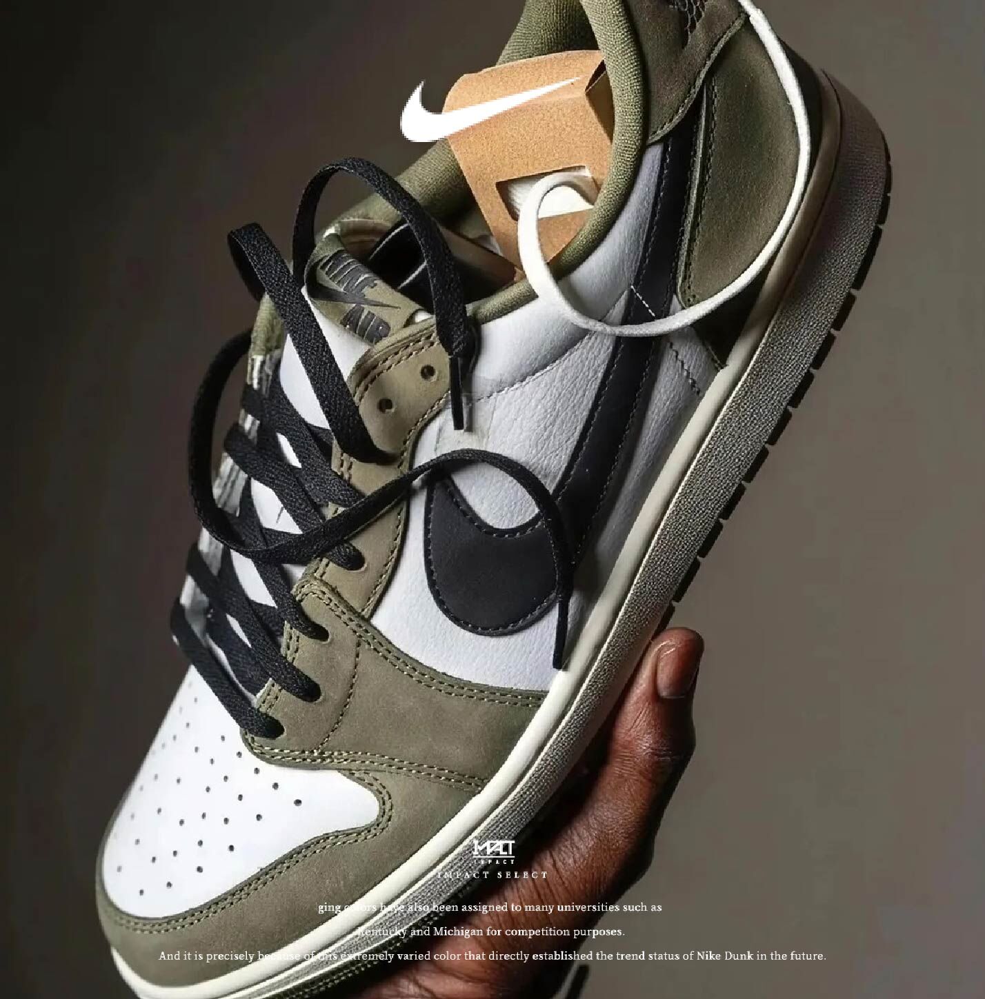 Nike Air Jordan 1 橄欖綠 麂皮 倒勾 平替 HQ6999-200