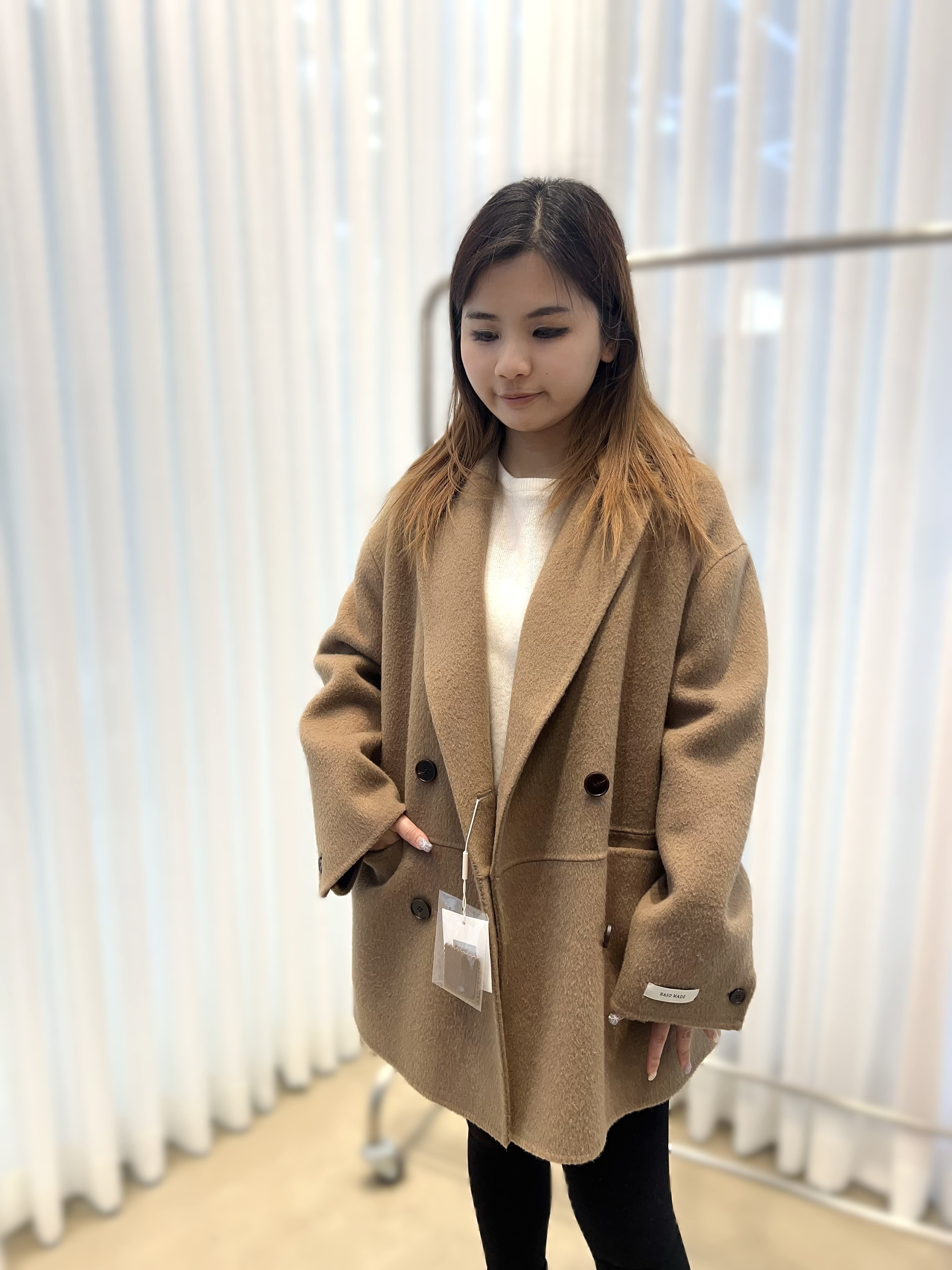 HQ01  韓風羊毛100%   M胸 47 L胸 49長28  $1699 (一口價)