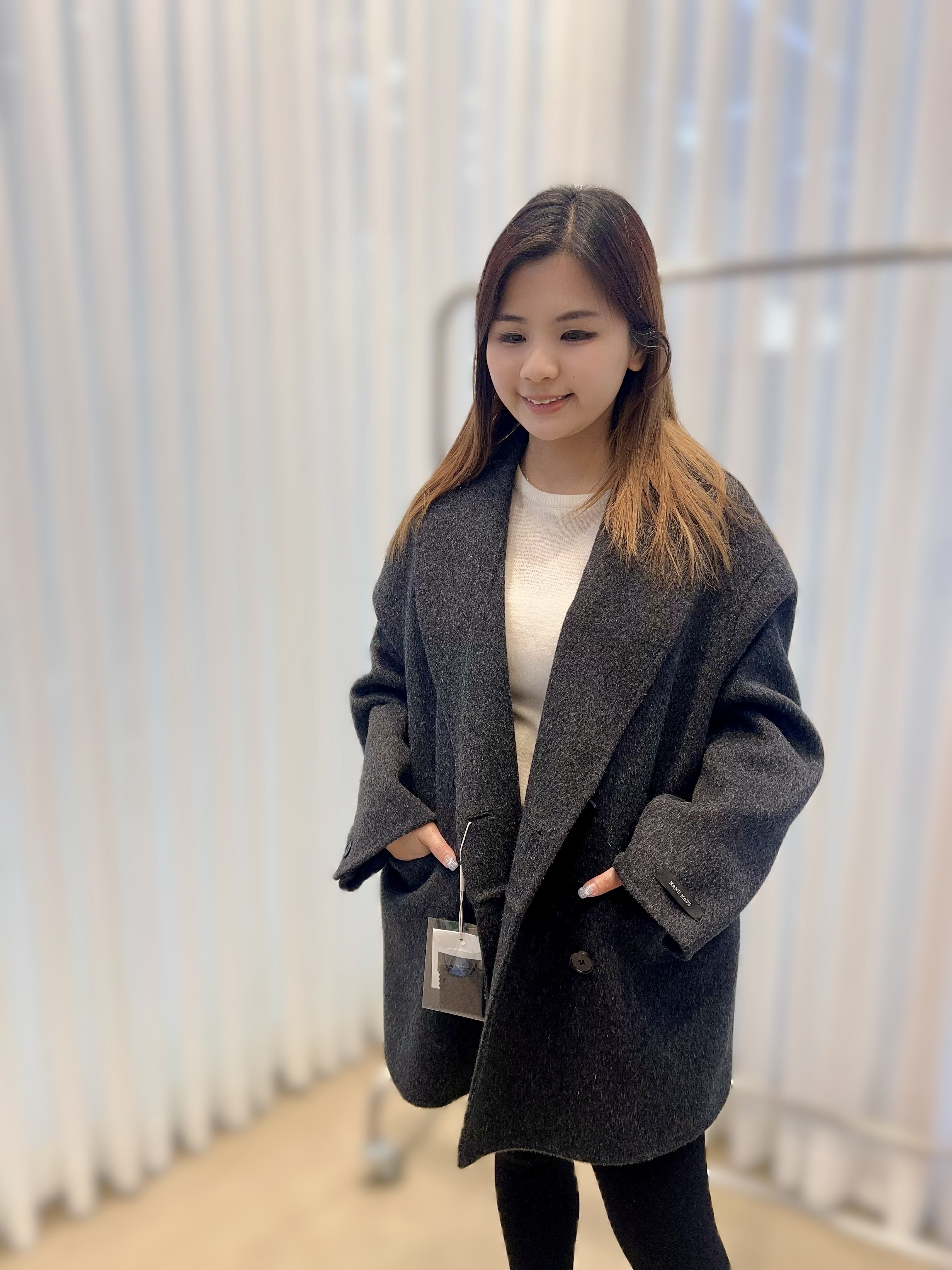 HQ01  韓風羊毛100%   M胸 47 L胸 49長28  $1699 (一口價)