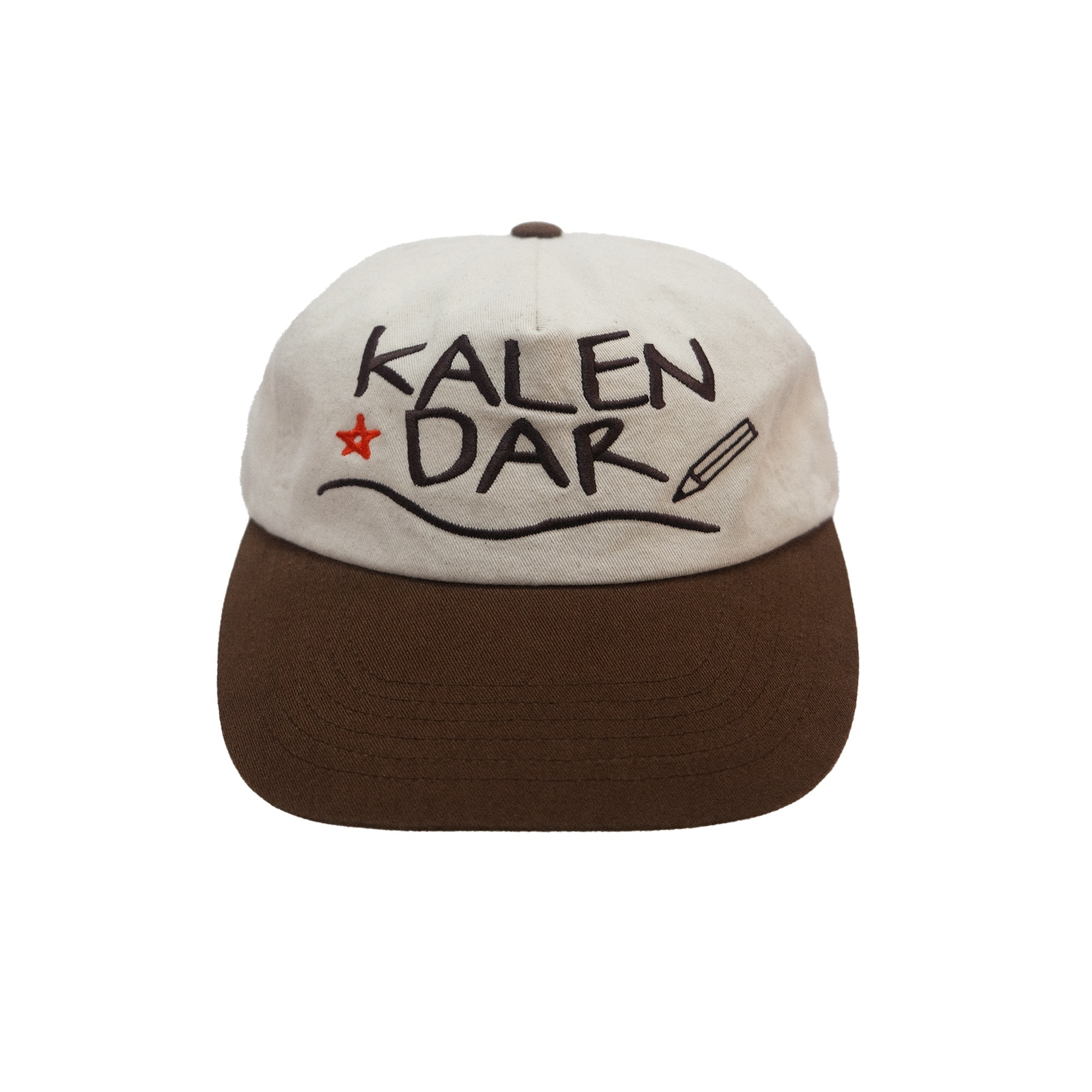 KALENDAR - Doodle Logo 5Panel Cap - Oatmeal/Brown