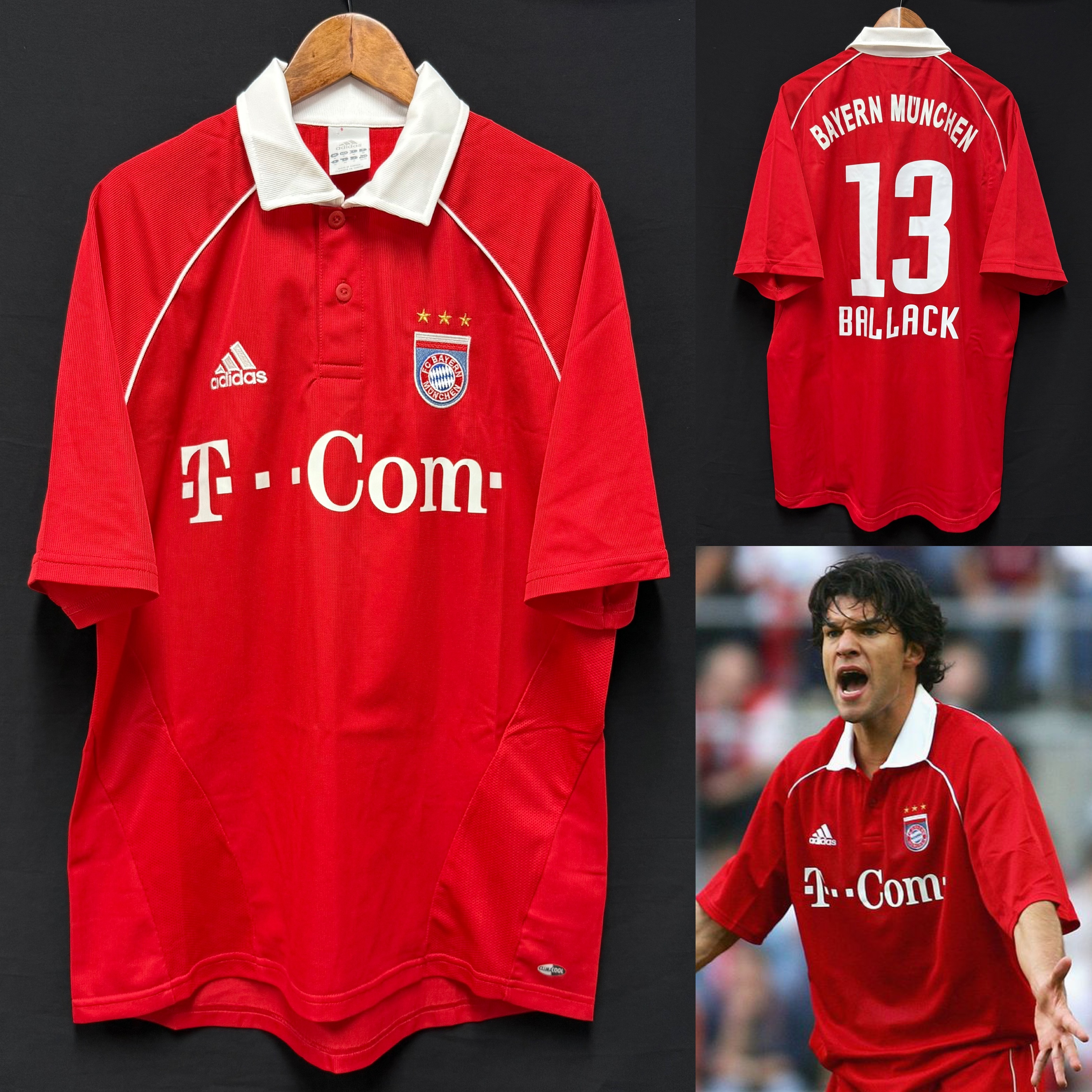 Bayern Munich 2005-2006 Adidas Home Shirt #13 BALLACK