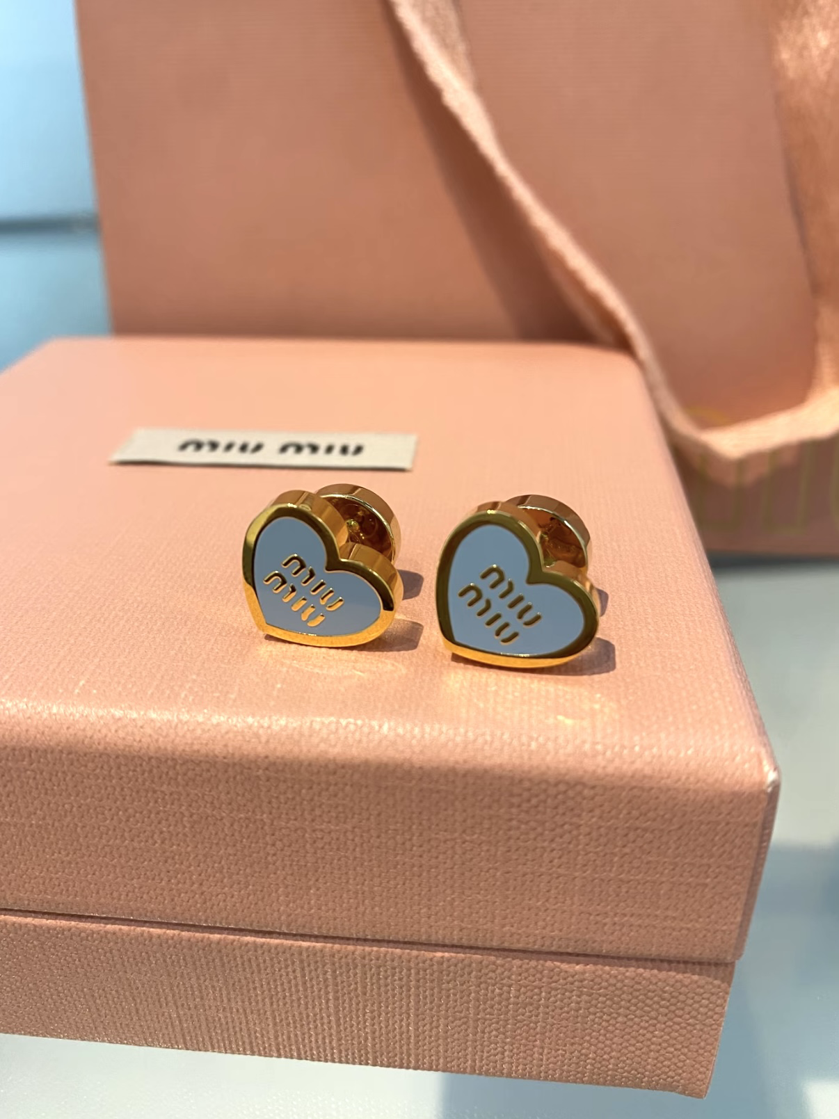 Miu Miu Heart Earrings