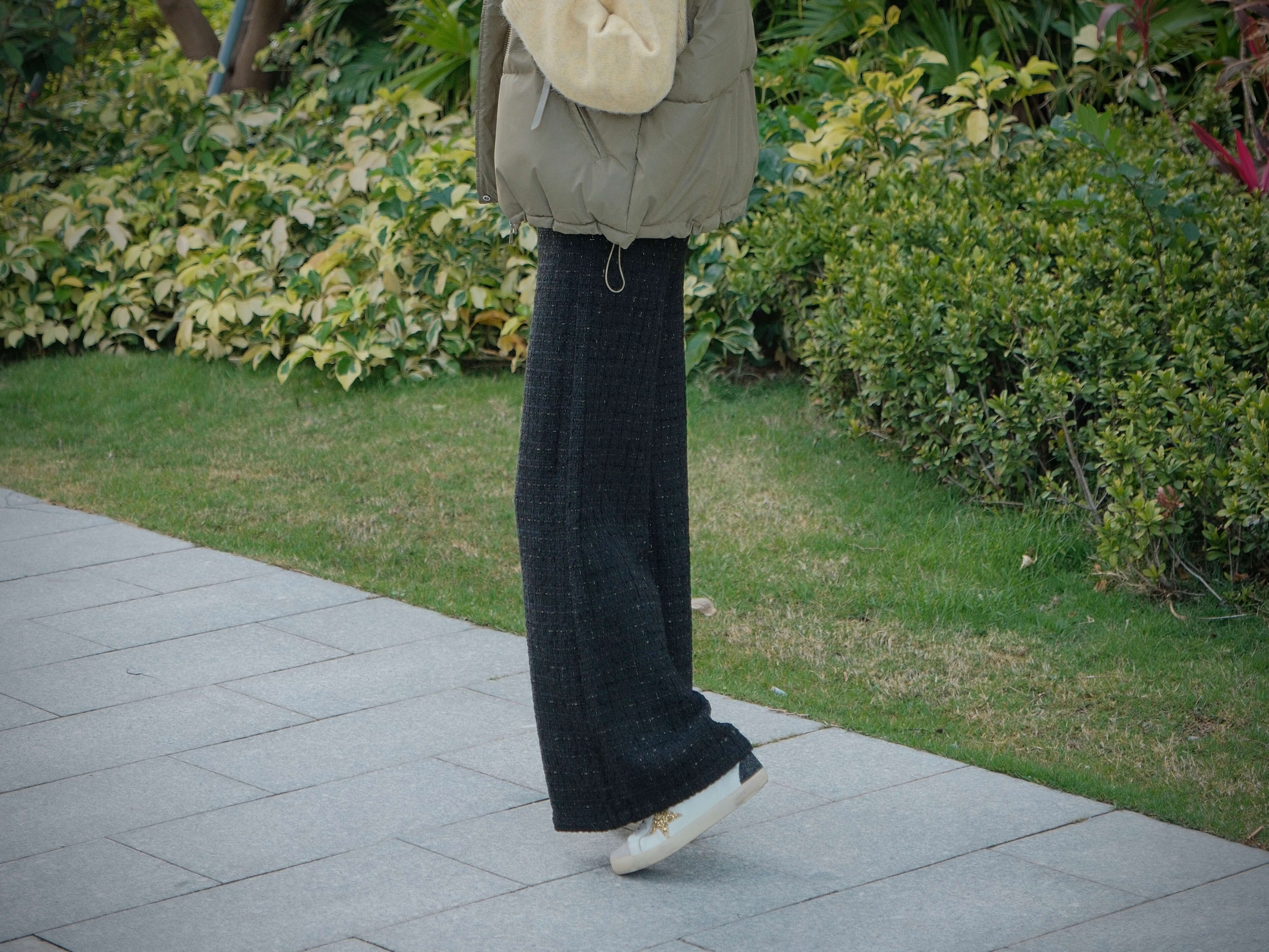 Tweed Wide Led Pants_PT241L022