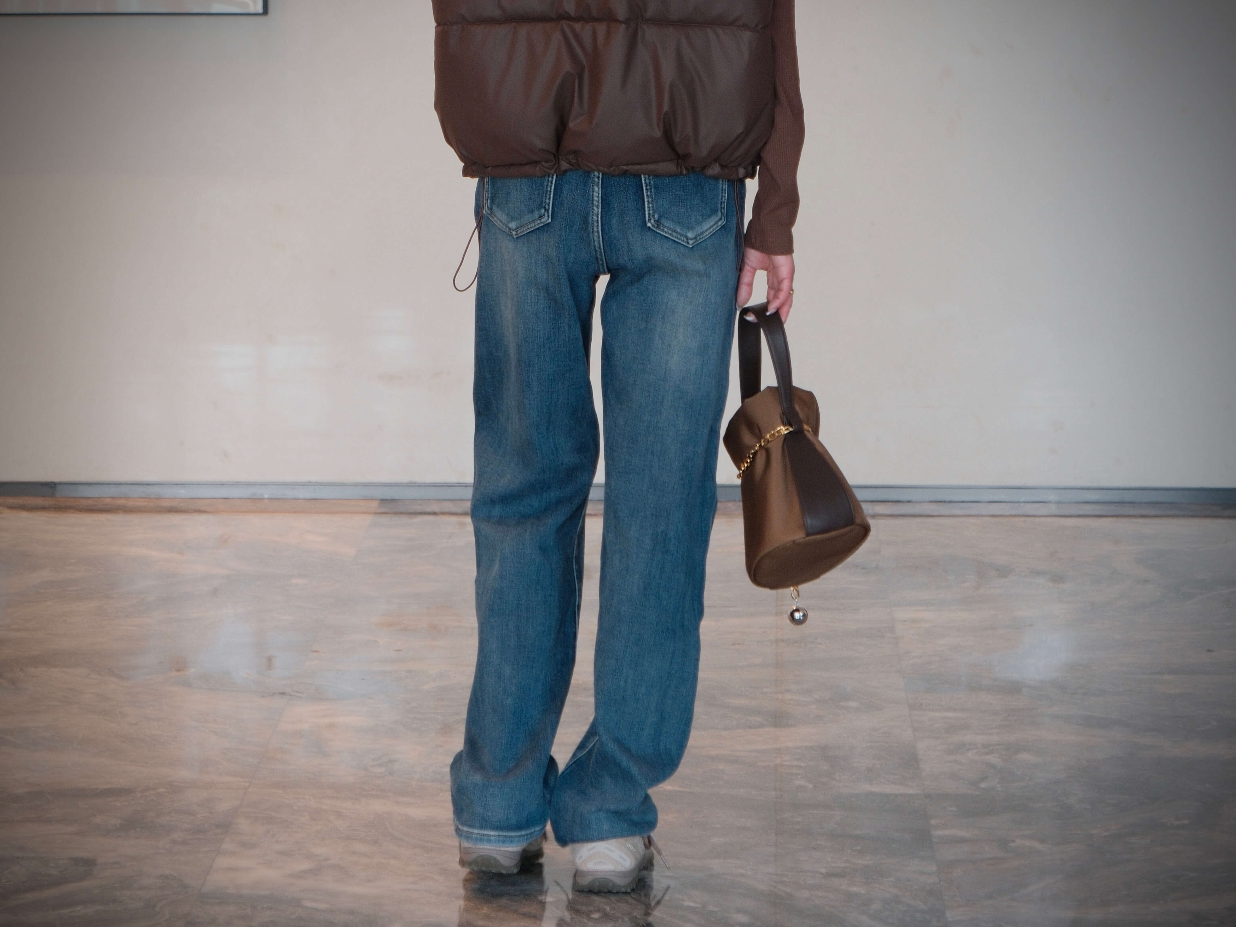 High Waist Straight Leg Fleece Jeans_JE262L27