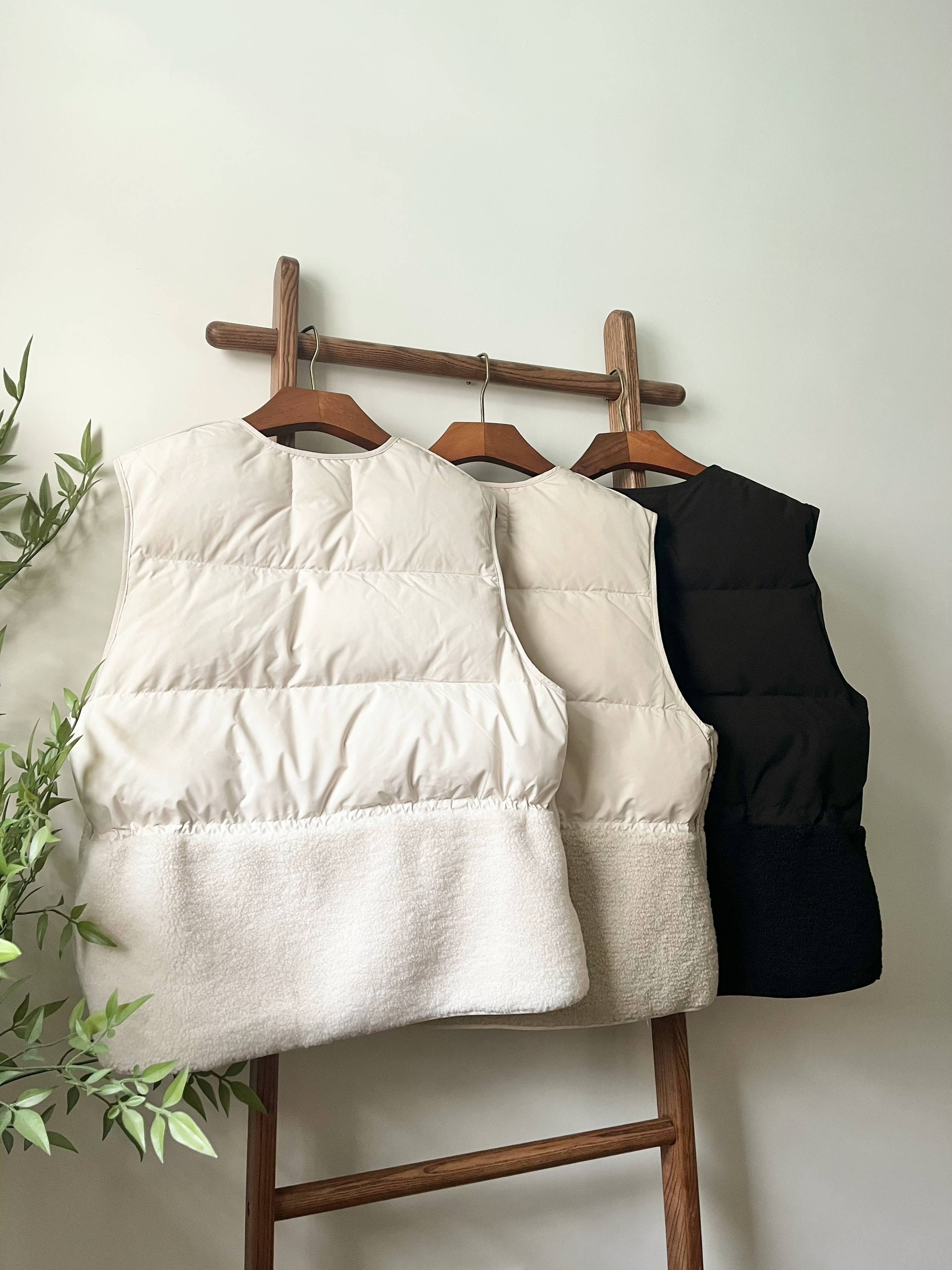🌿併布羽絨背心 ❗️店主推介❗️