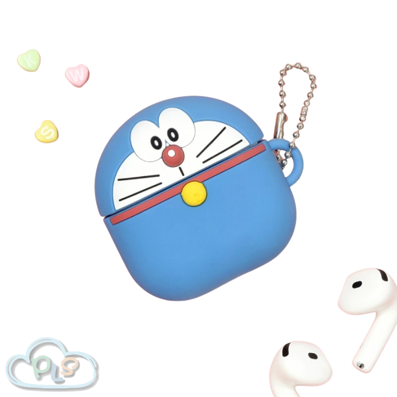 現貨 Apple Airpods 4 矽膠套 藍色 多啦A夢 #22658