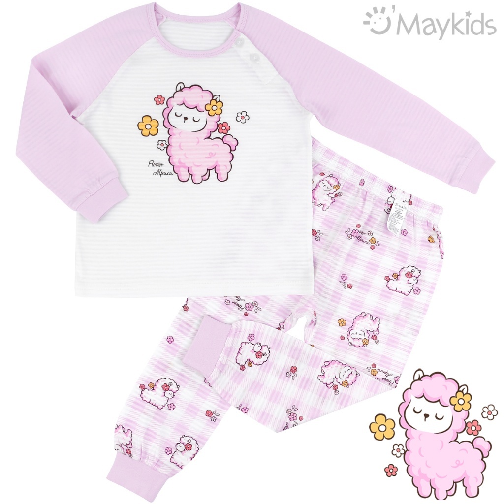 韓國🇰🇷 Maykids 花朵羊駝家居套裝(90-160)