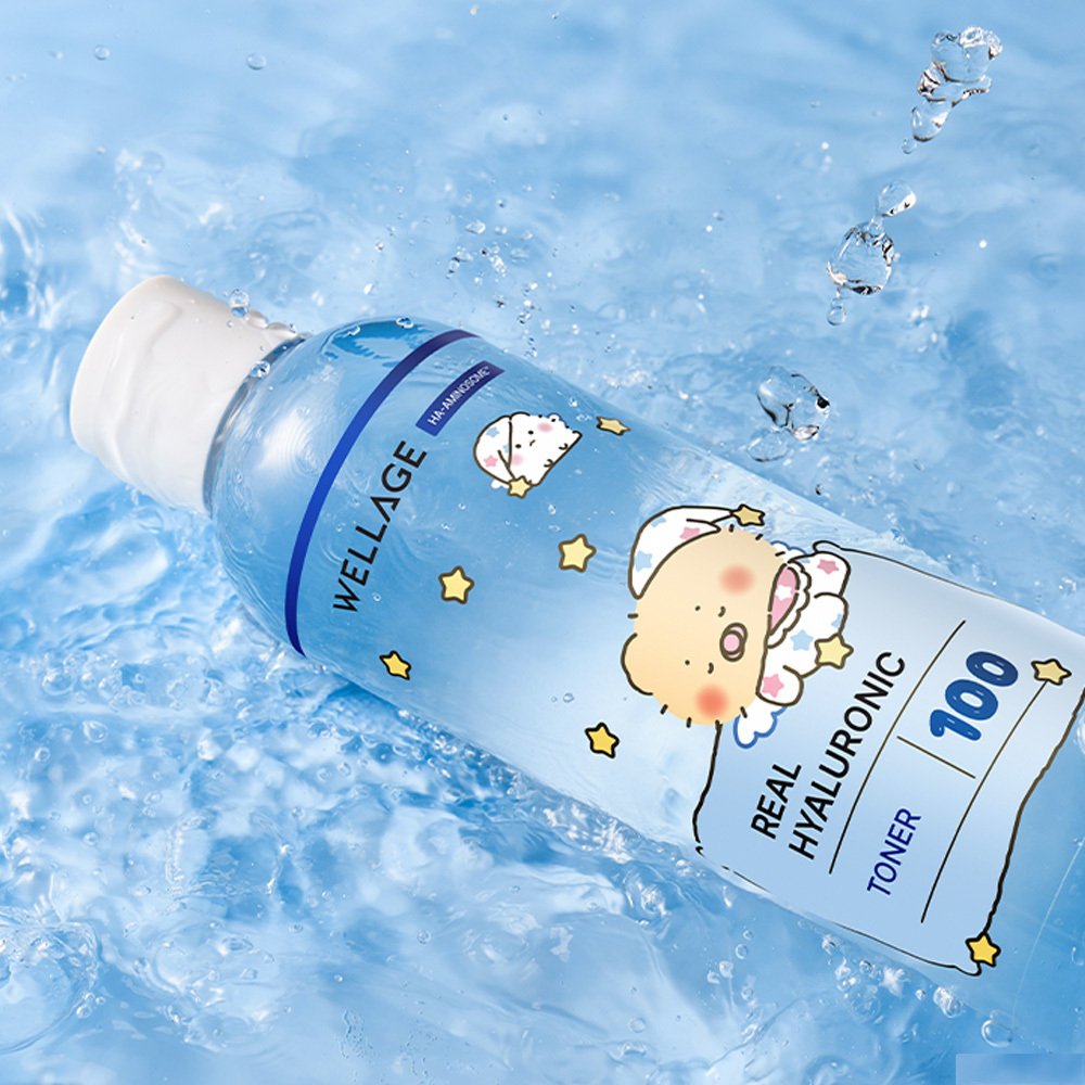 [01/02 - 30/04] Wellage x 망그러진곰 Real Hyaluronic 100 Toner 300ml [Olive Young Planning Set]