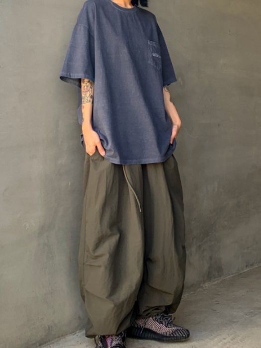 淨色可束腳鬆身褲 OTHERFIT-010P