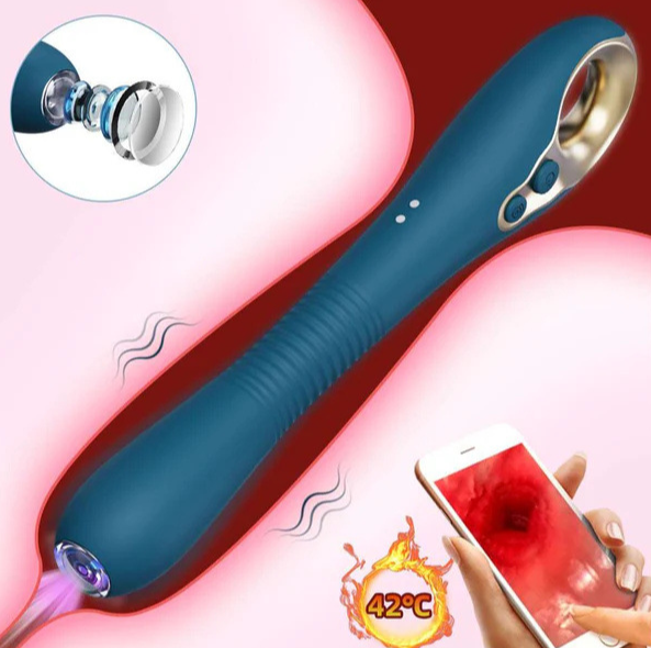 〔滿足你好奇心〕PINKZOOM 360龍骨內窺鏡加熱震動棒