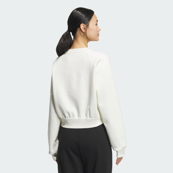 Adidas 愛迪達 Ms Crew KC0056 女 長袖上衣 休閒長袖 白 亞版