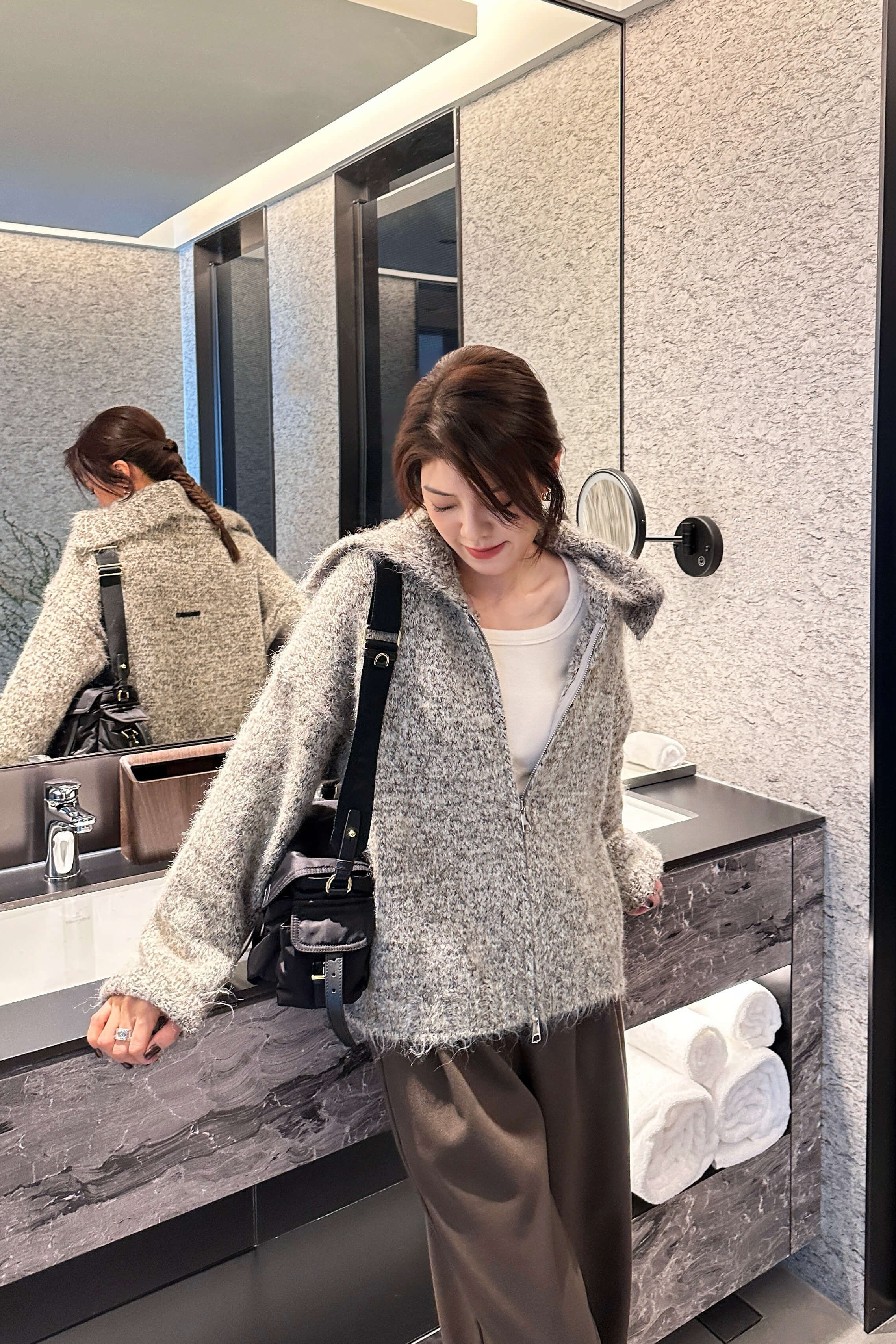 Mohair-Blend Zip Cardigan_JK261L18