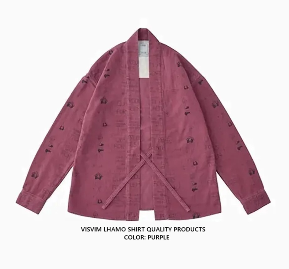 🔥ON SALE: VISVIM LHAMO SHIRT QUALITY PRODUCTS - PURPLE SIZE 2 PRE ORDER ITEM (預訂中)
