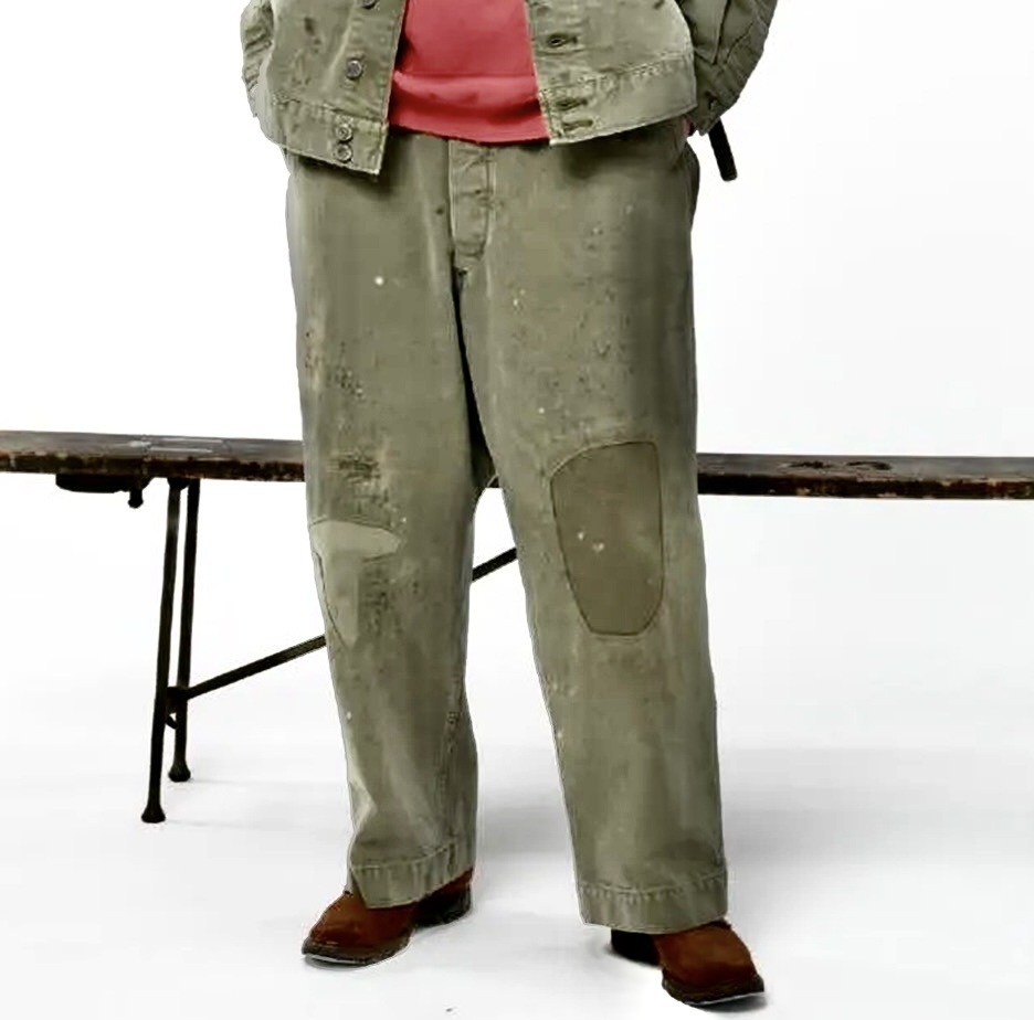 ON SALE: BOWWOW M43 HBT COMBAT TROUSERS - OLIVE PRE ORDER ITEM (預訂中)