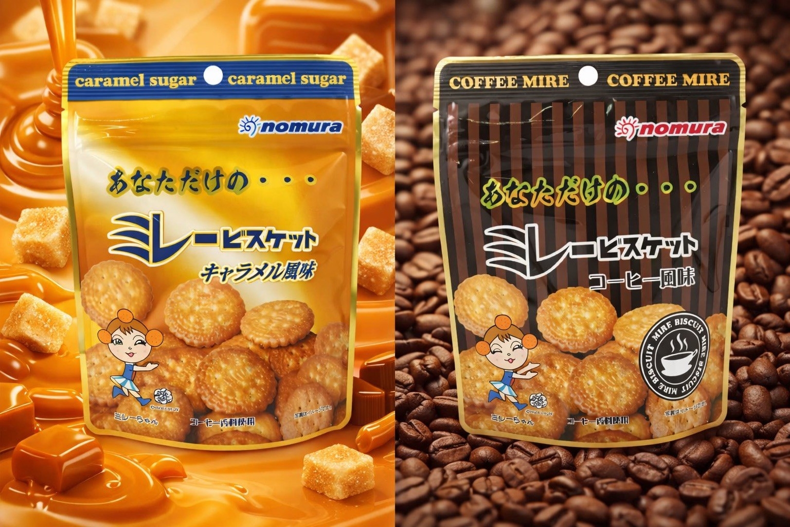 "年節塞車搭車打牌零食"日本經典百年老品牌小圓餅限定口味(咖啡)D1497