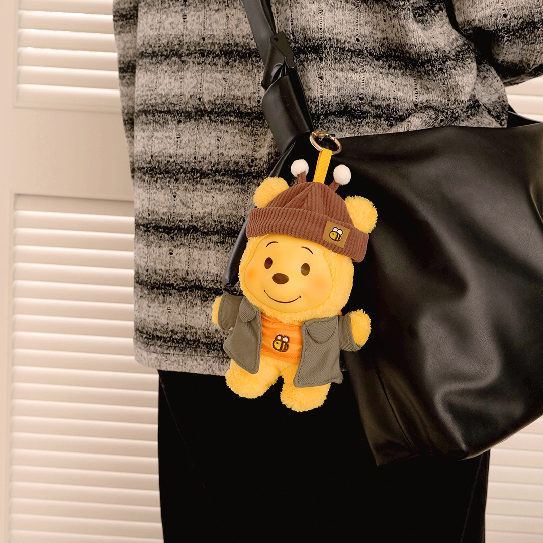 迪士尼小熊維尼蜂時尚系列搪膠絨毛盲盒 [單盒]