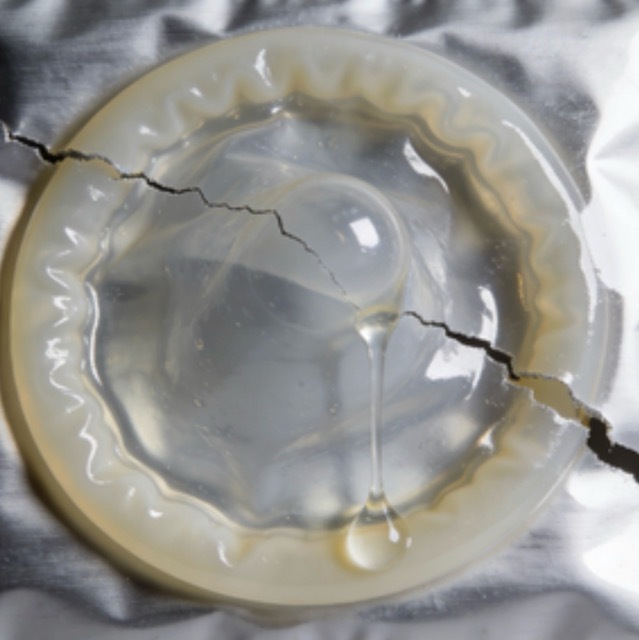 Liquid condom application illustration