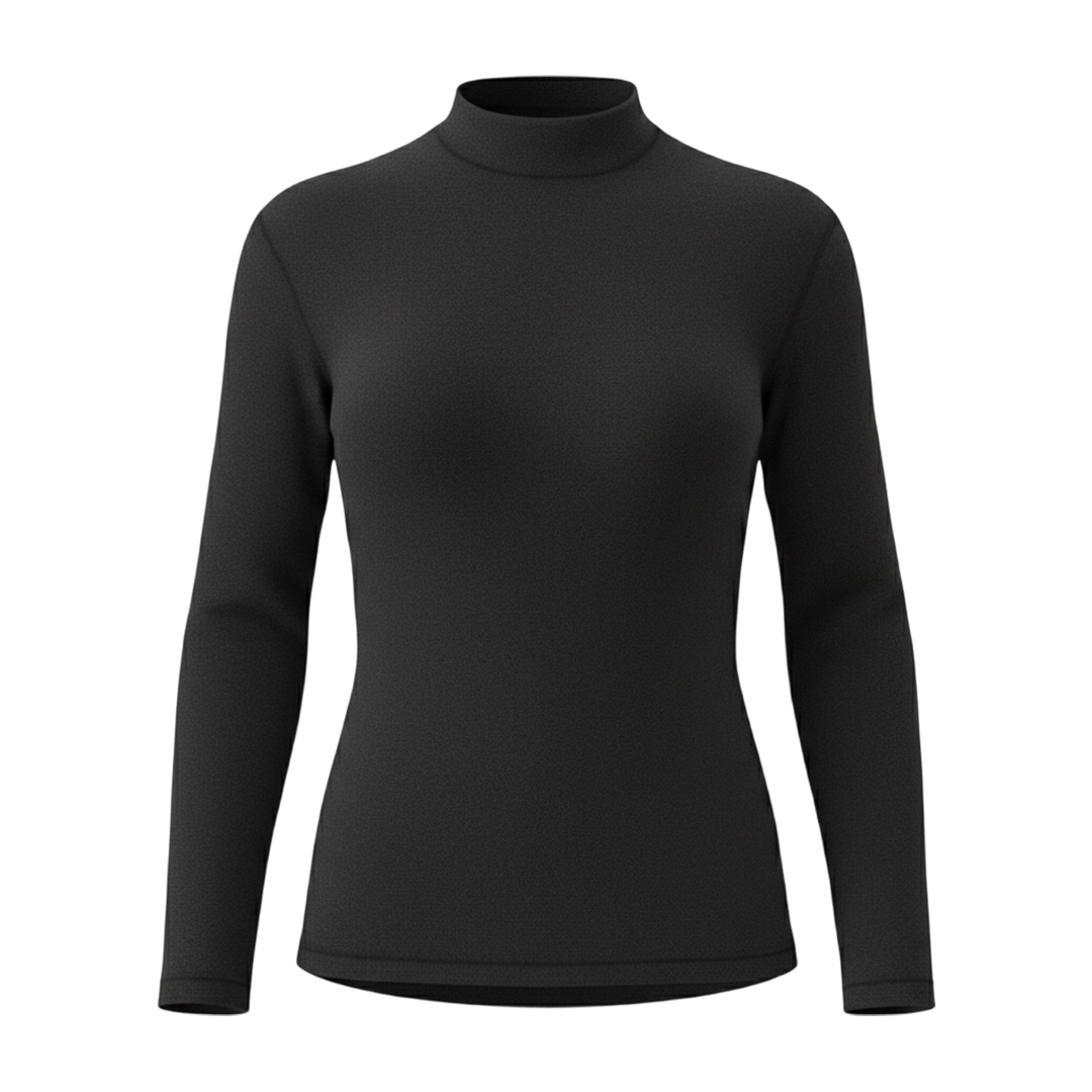 中高領羊毛天絲輕暖上衣 女款 (3色) 12SM9966B