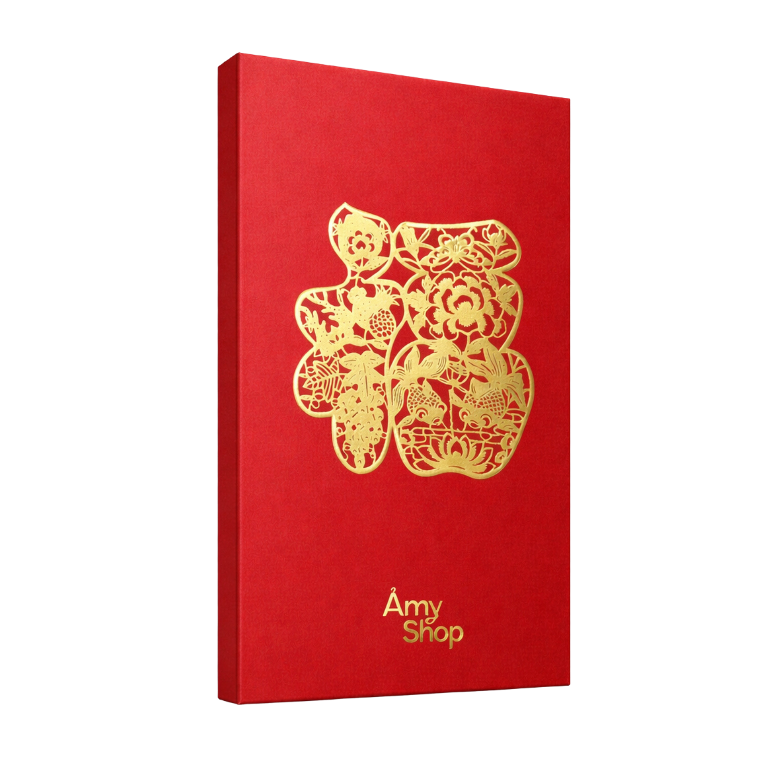 【Amy Shop】紅包袋一組 (福字立體紅包袋*1 + 順福樂富安康紅包袋各1)  紅