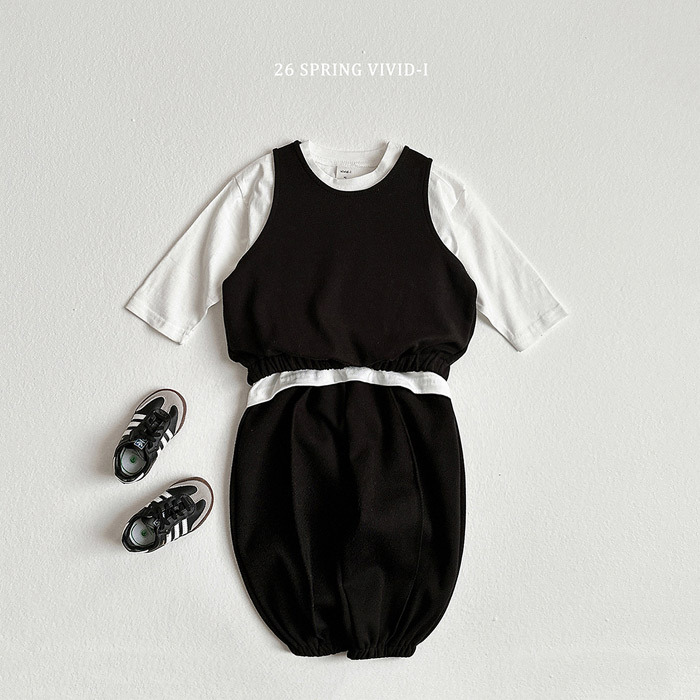 正韓春vividi 三色疊穿背心套裝