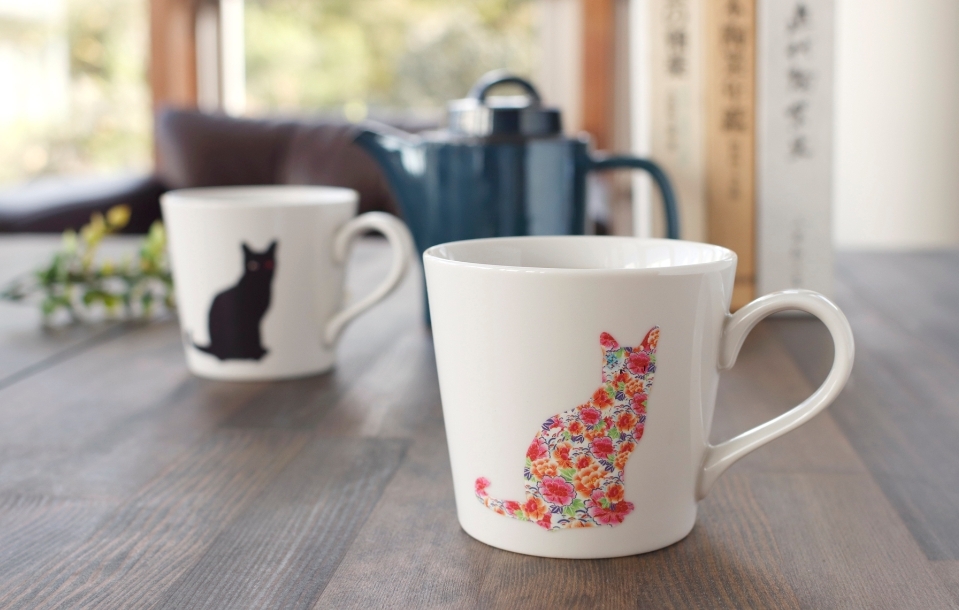 丸モ高木陶器 - 暖釉貓咪馬克杯套組