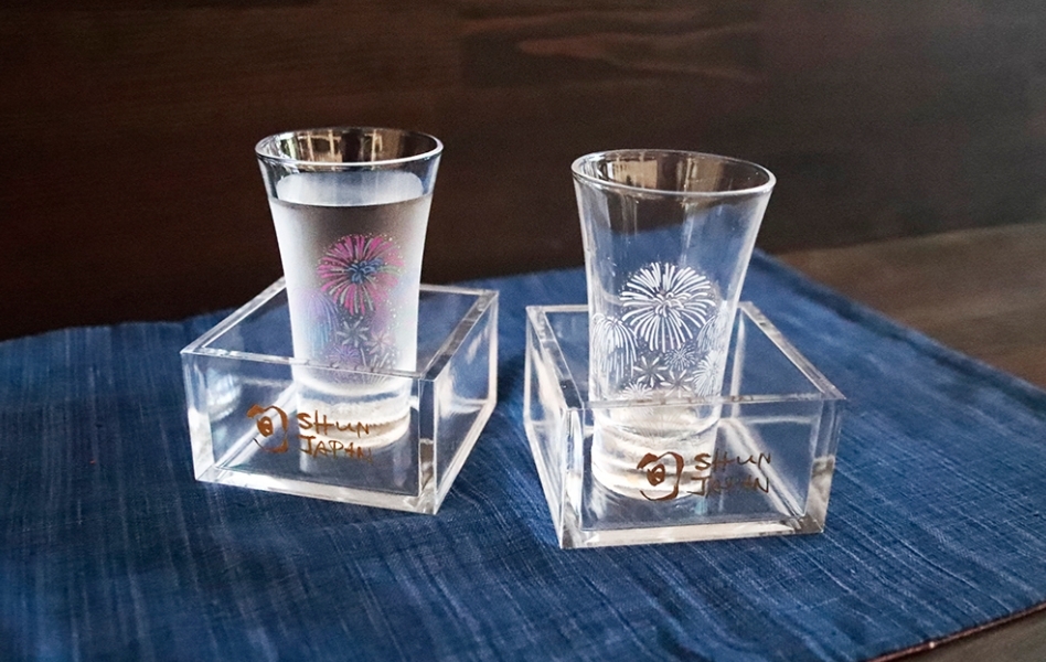 丸モ高木陶器 - 煙火玻璃杯組