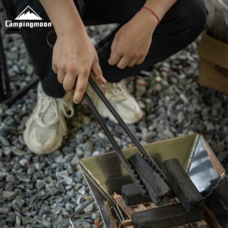 柯曼Campingmoon 黑色鱷魚碳夾 BKMS-41