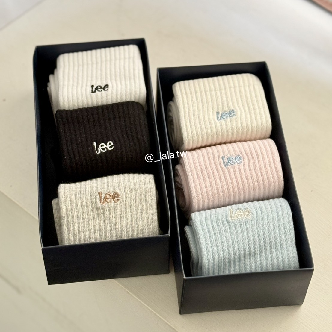 <限時開團⚡️> 🇰🇷韓國限定LEE-經典LOGO三入襪襪禮盒🎁