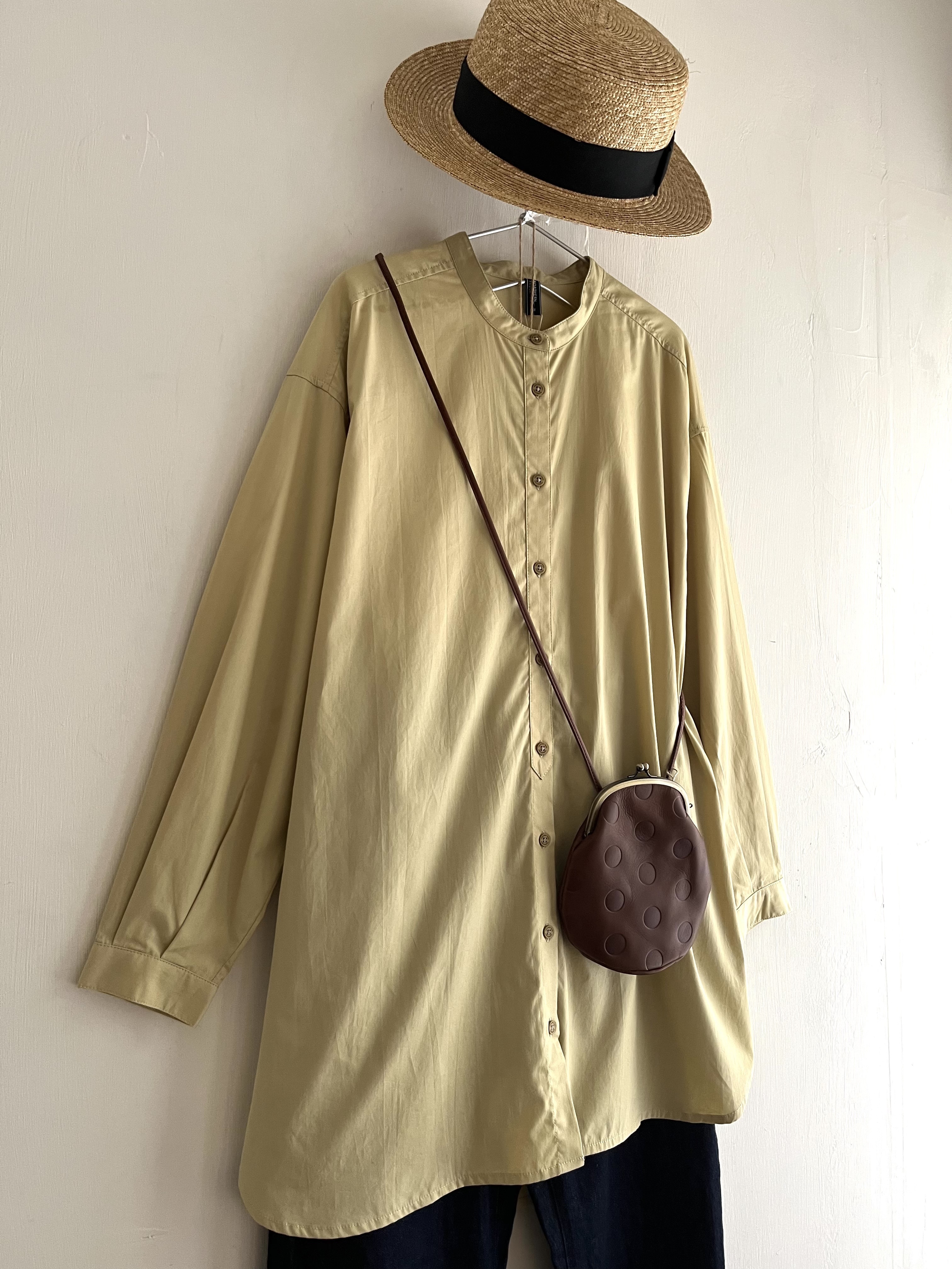 NORTHERN TRUCK淺褐色小企領top