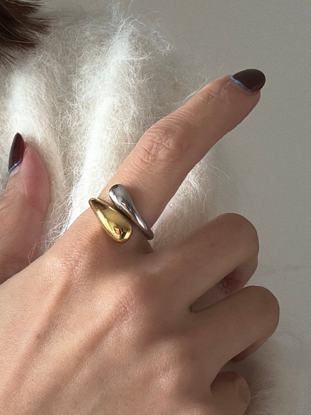 bicolor drop ring