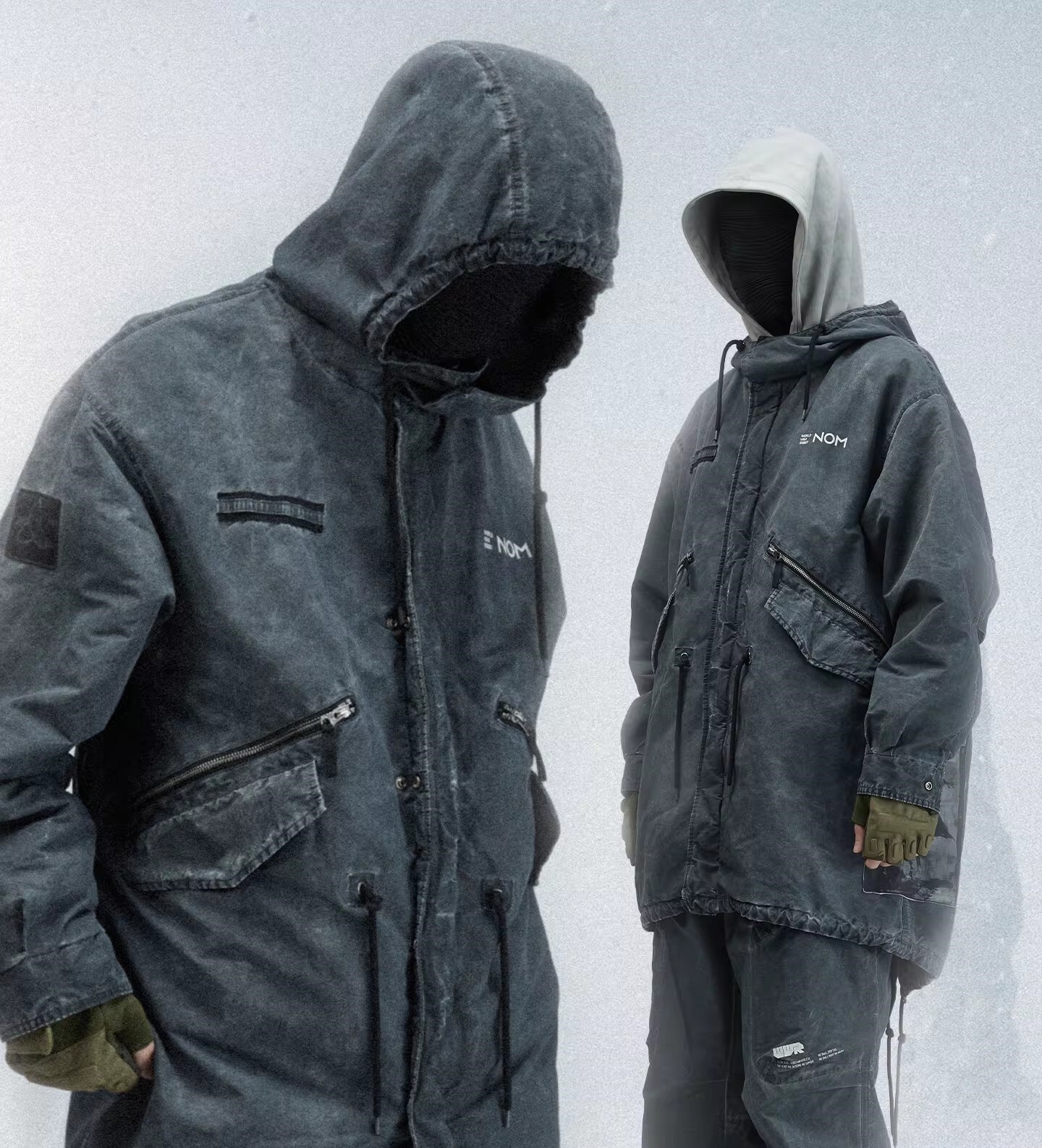 Underverse聯名 吉考斯工業 連帽長棉服外套防寒大衣