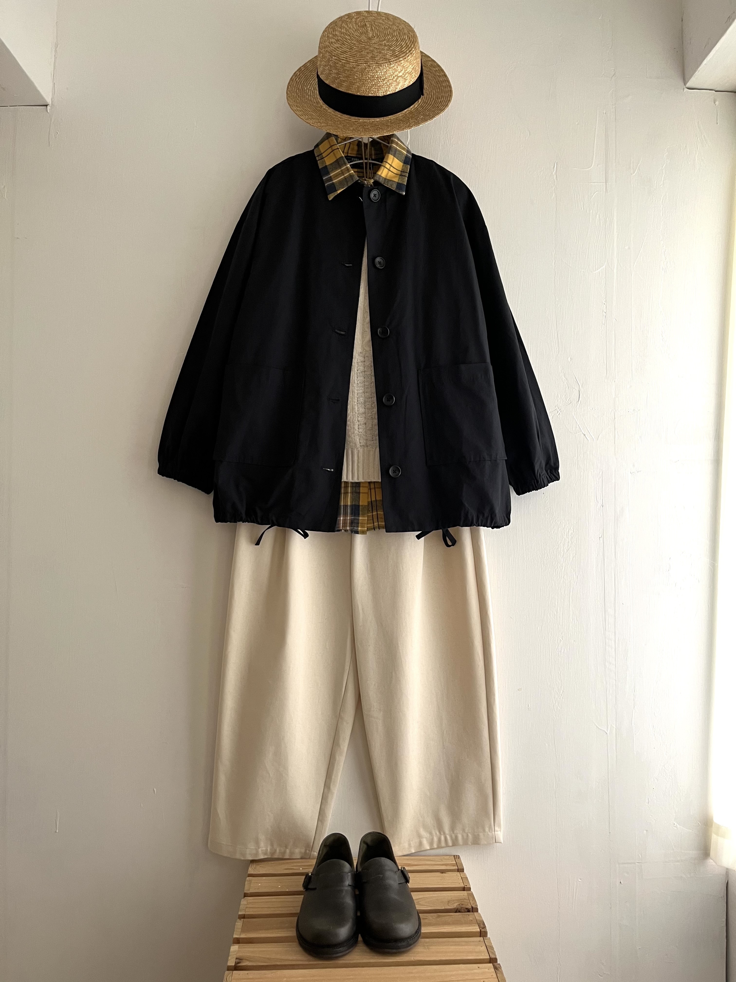 lecieldedmain藍色小企領外套