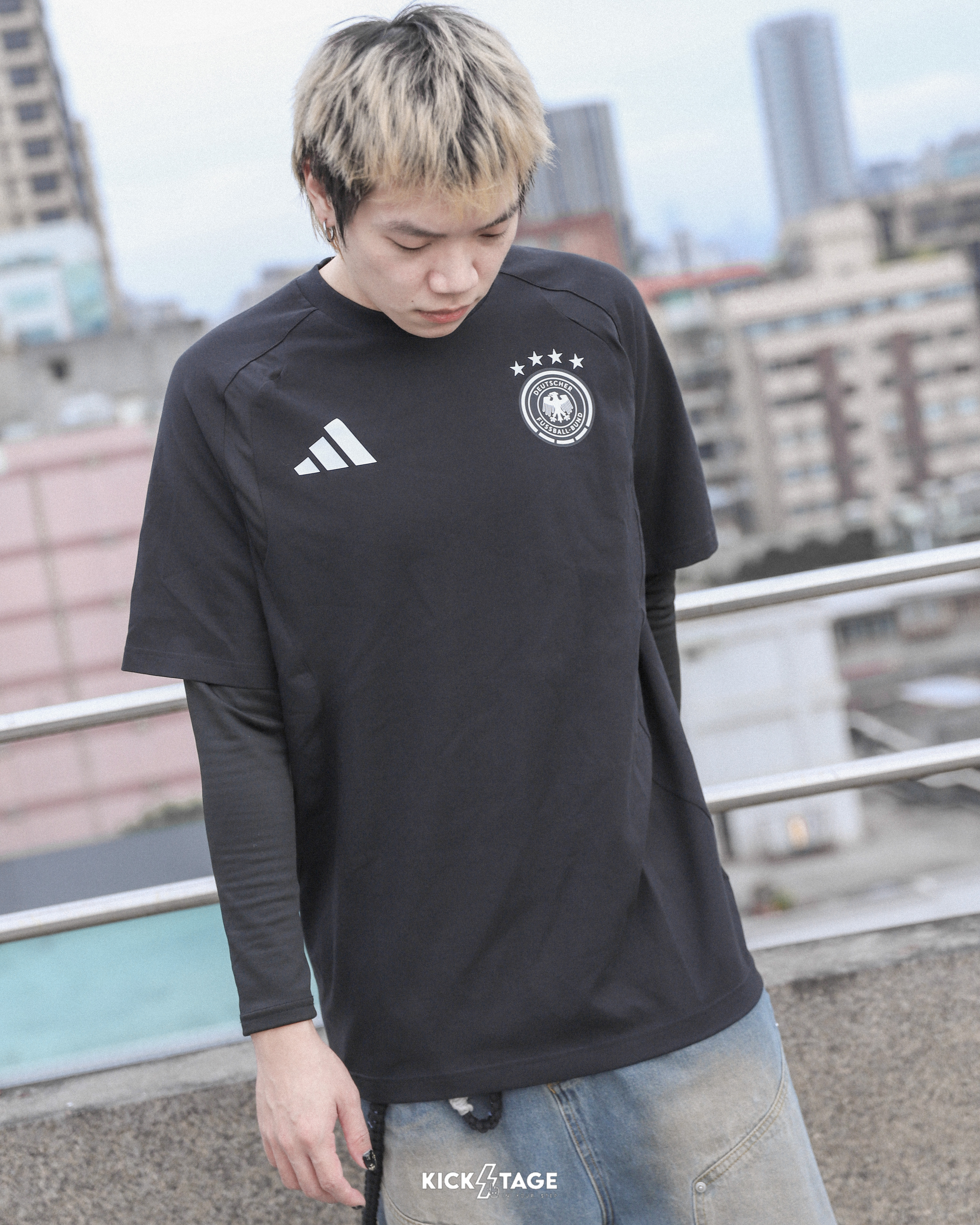 男款 ADIDAS TIRO TRAVEL TEE 黑色 德國隊 足球 世足盃 世界盃 短T【JZ9330】ADFIFA