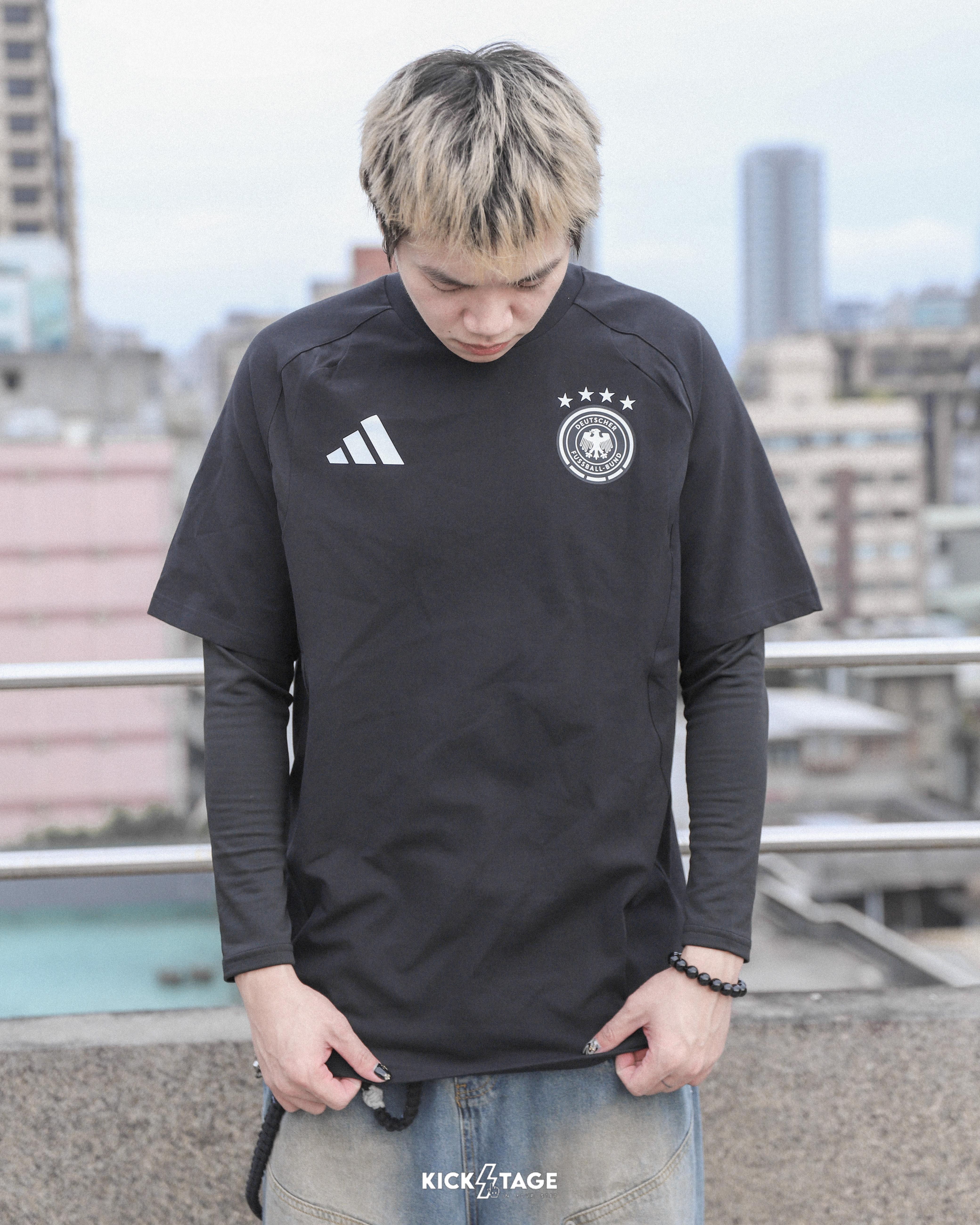 男款 ADIDAS TIRO TRAVEL TEE 黑色 德國隊 足球 世足盃 世界盃 短T【JZ9330】ADFIFA